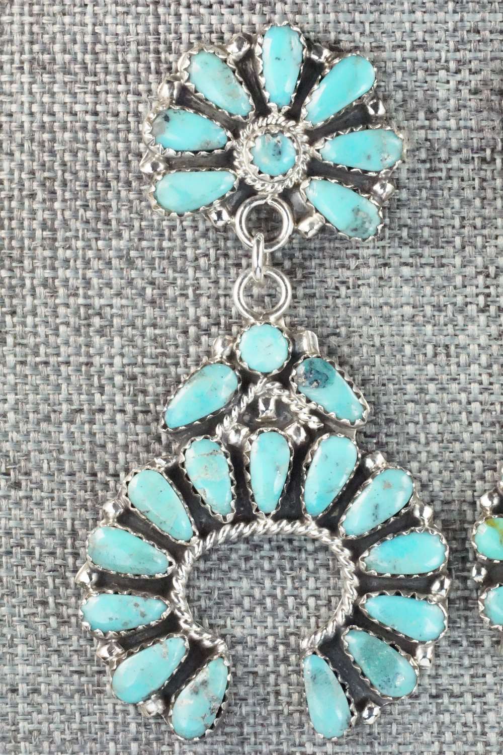 Turquoise & Sterling Silver Earrings - Zeita Begay