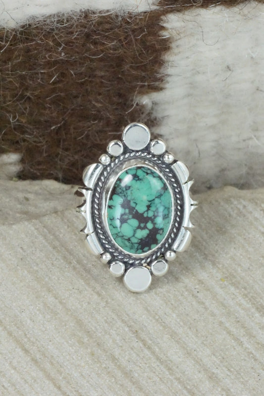 Turquoise & Sterling Silver Ring - Daniel Benally - Size 9