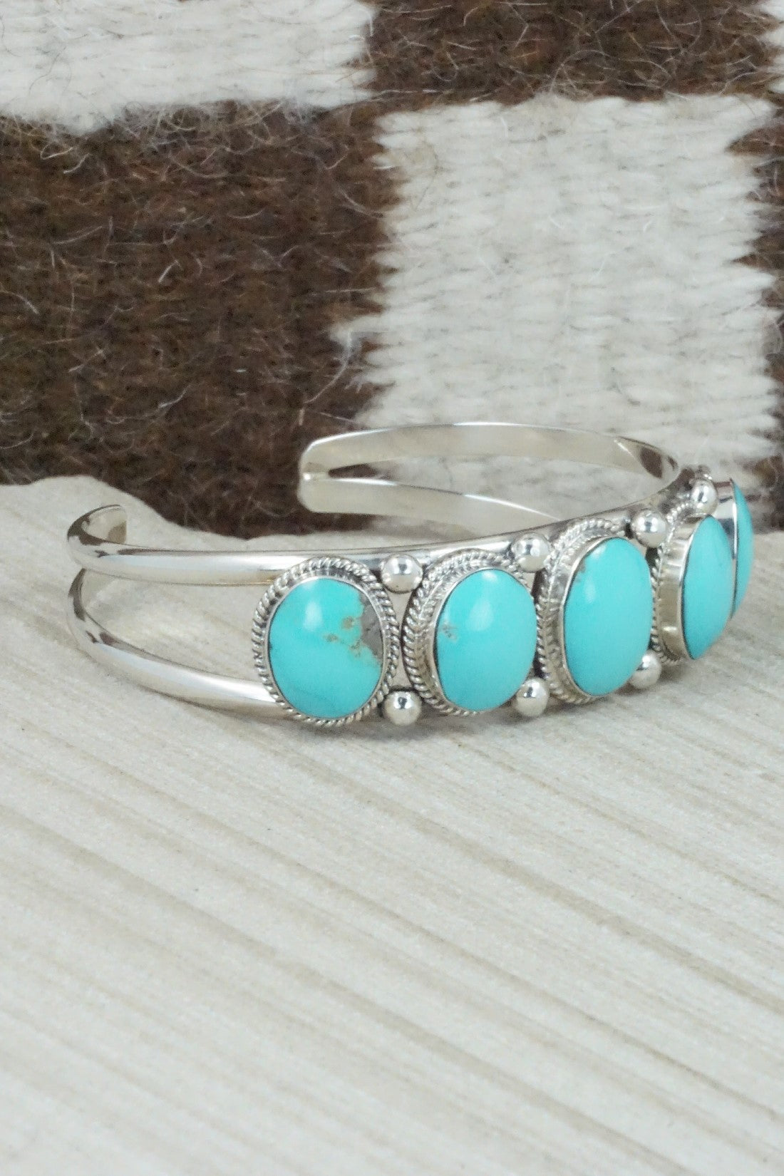 Turquoise & Sterling Silver Bracelet - Raymond Yazzie