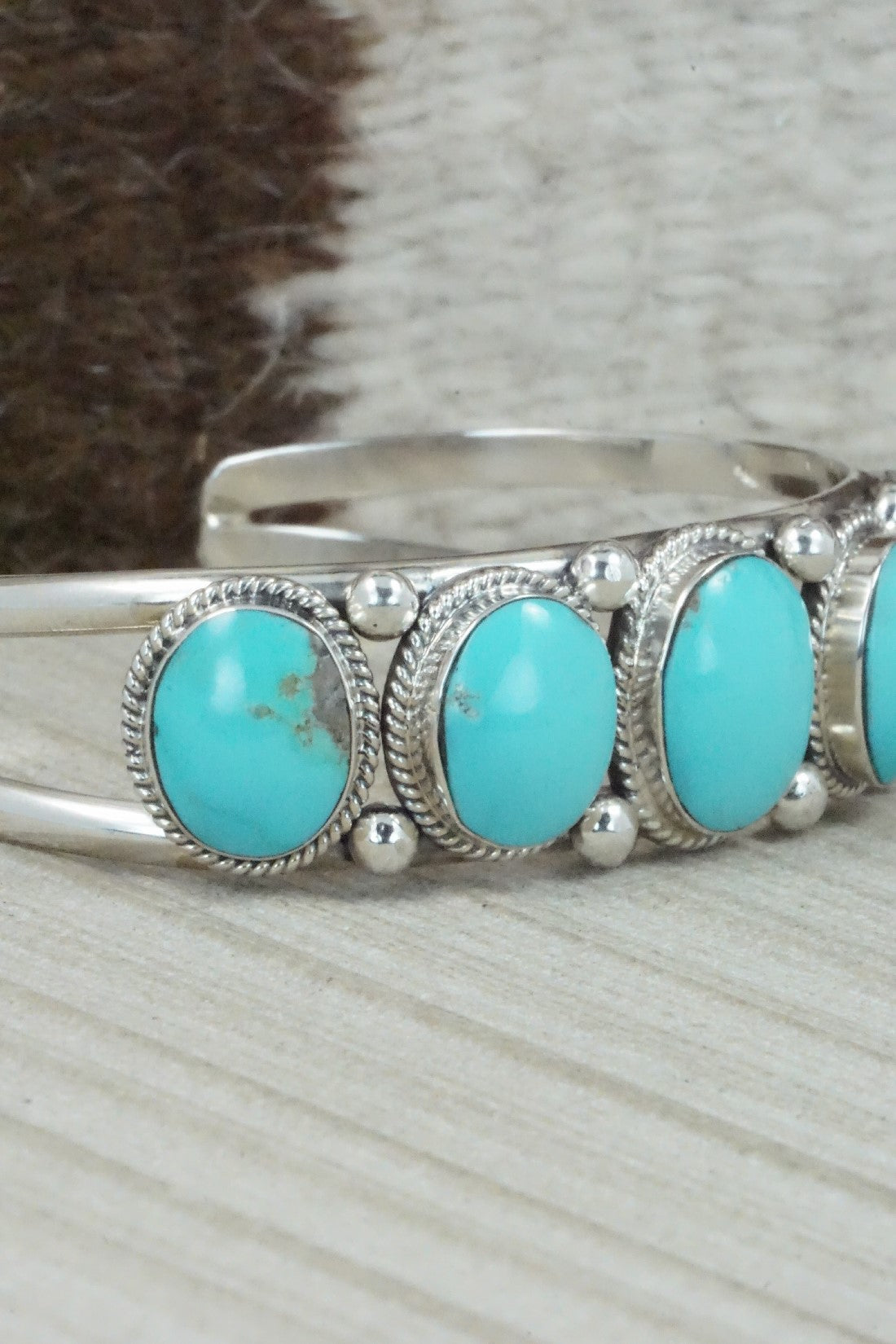 Turquoise & Sterling Silver Bracelet - Raymond Yazzie