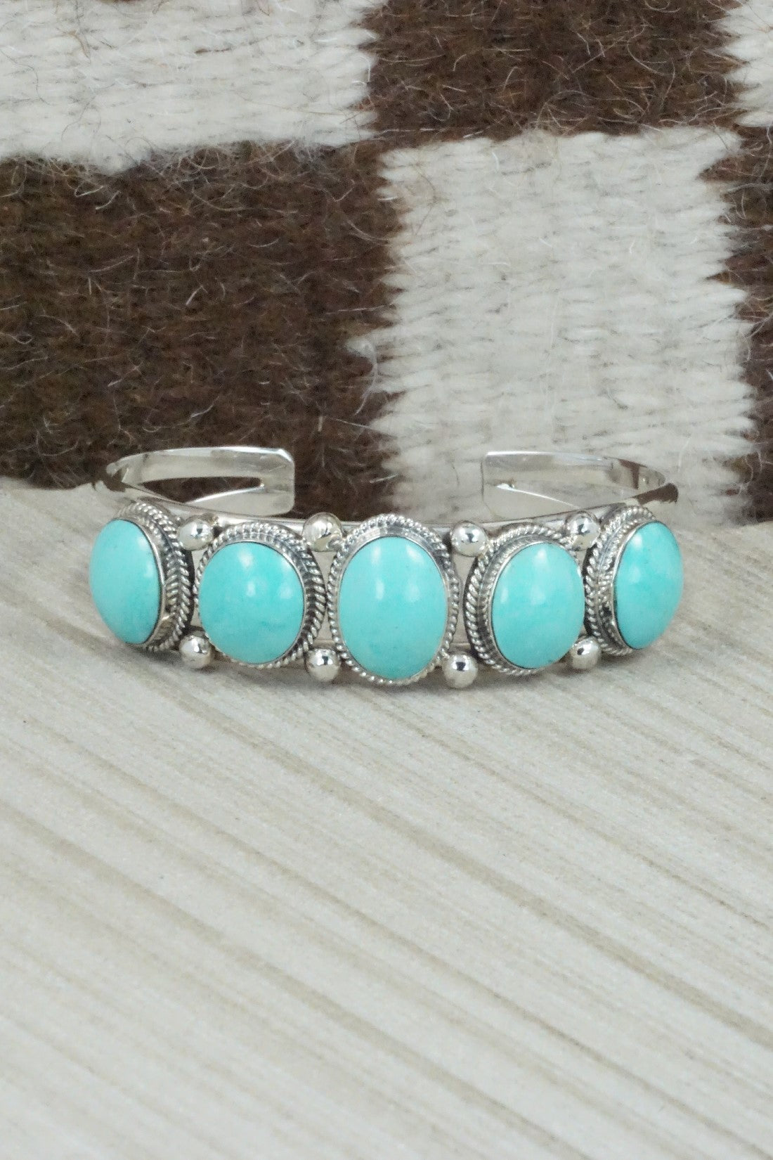 Turquoise & Sterling Silver Bracelet - Raymond Yazzie