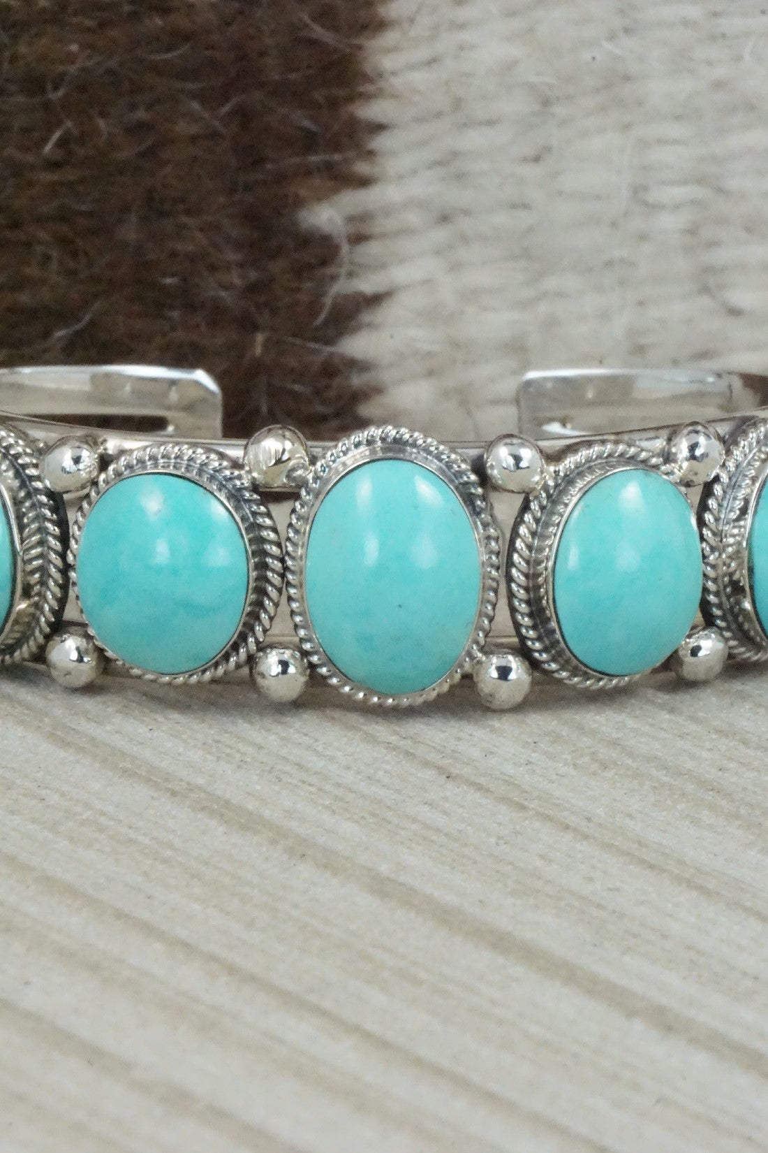 Turquoise & Sterling Silver Bracelet - Raymond Yazzie