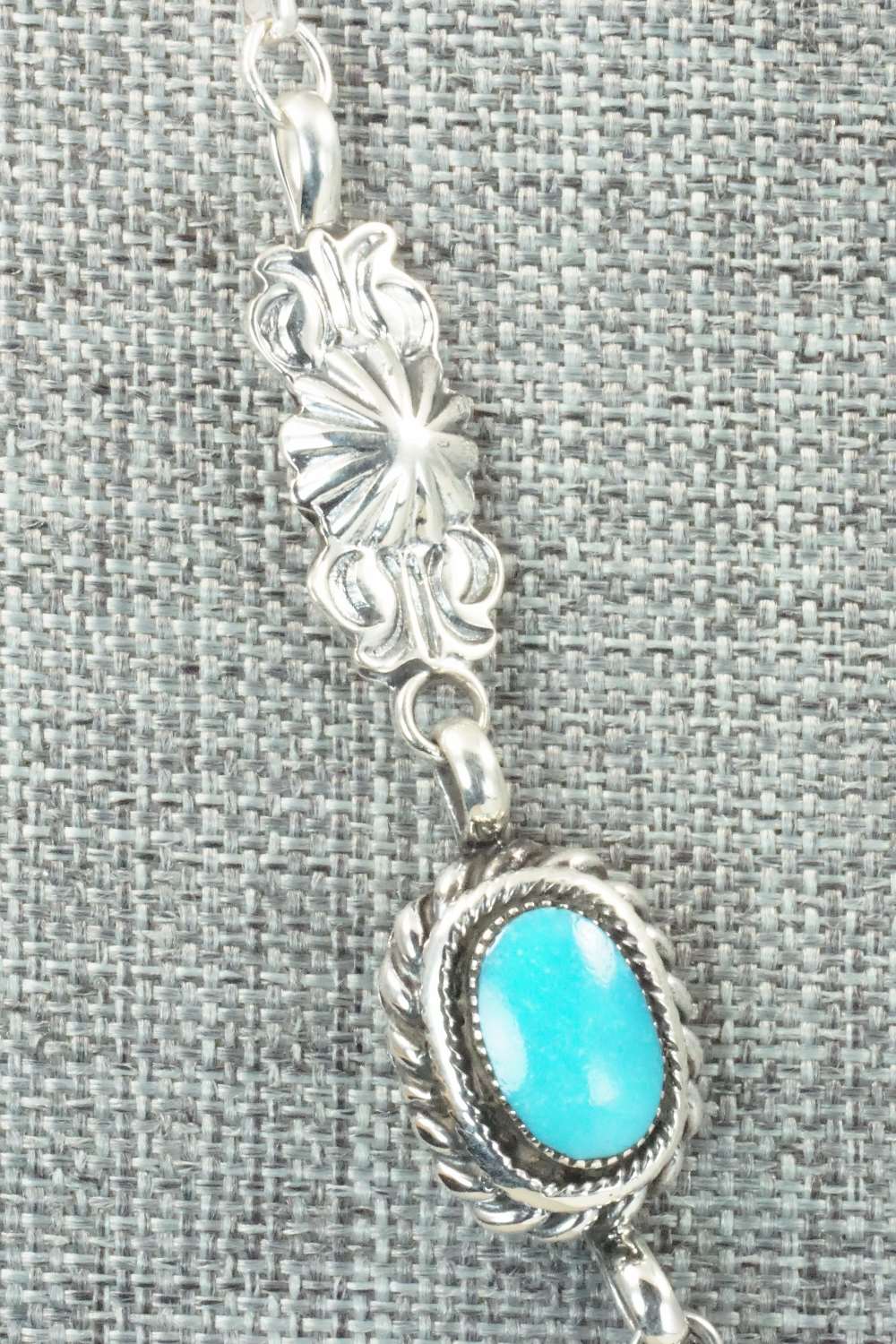 Turquoise & Sterling Silver Necklace - Gilbert Smith