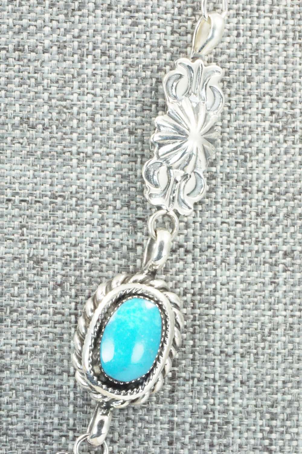 Turquoise & Sterling Silver Necklace - Gilbert Smith