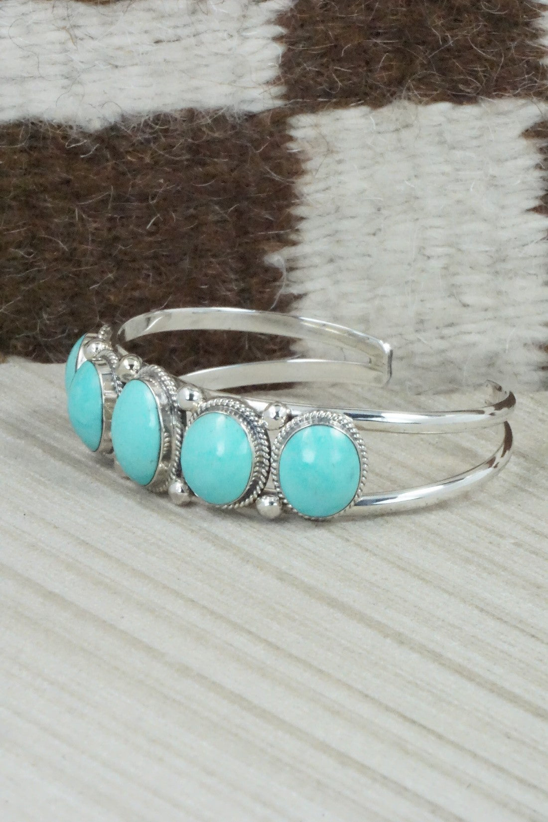 Turquoise & Sterling Silver Bracelet - Raymond Yazzie