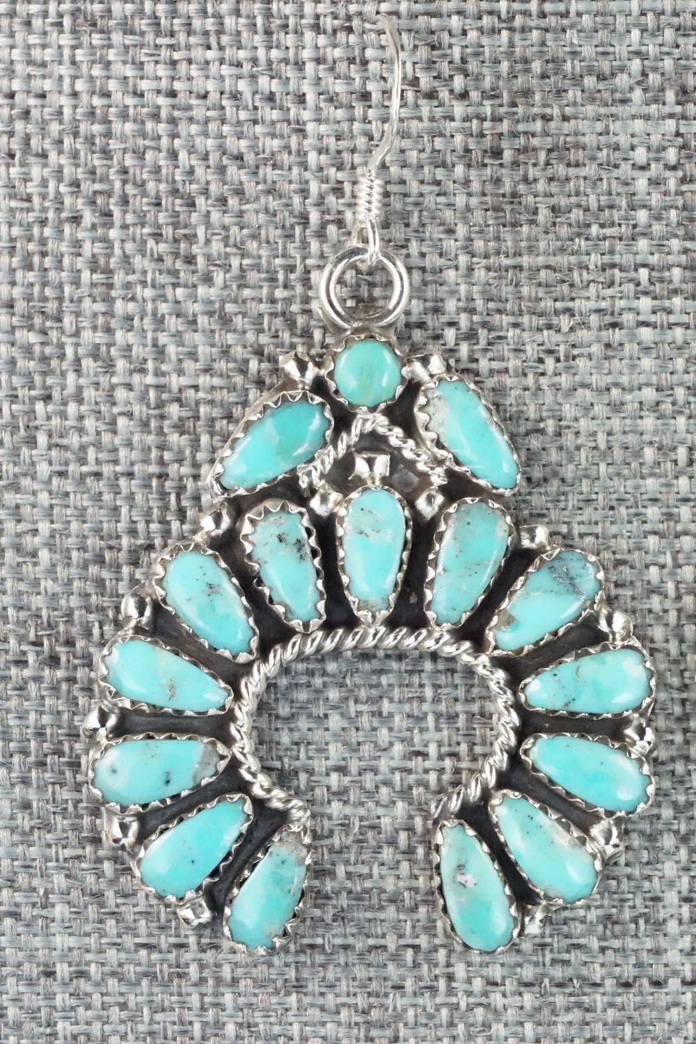 Turquoise & Sterling Silver Earrings - Zeita Begay