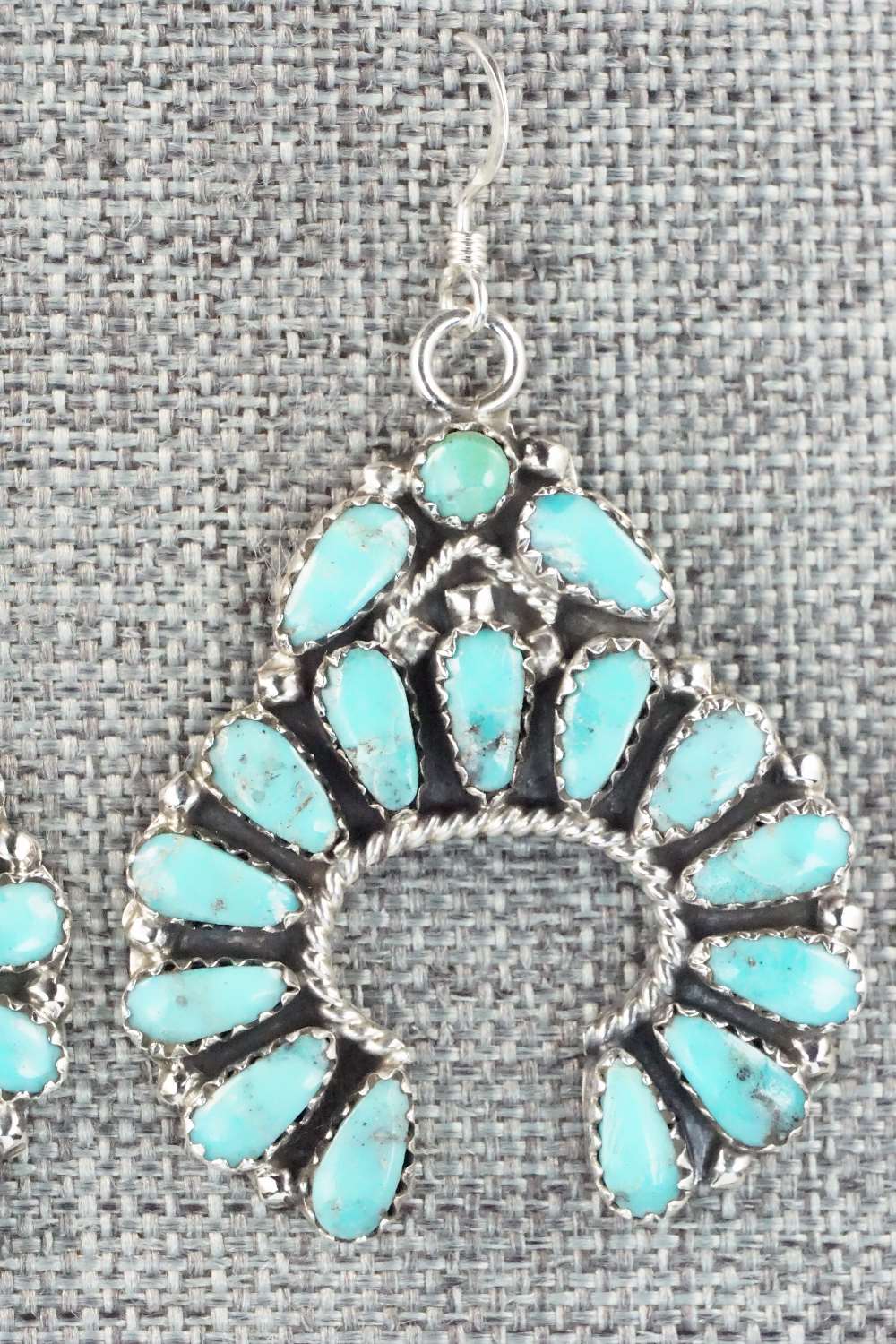 Turquoise & Sterling Silver Earrings - Zeita Begay