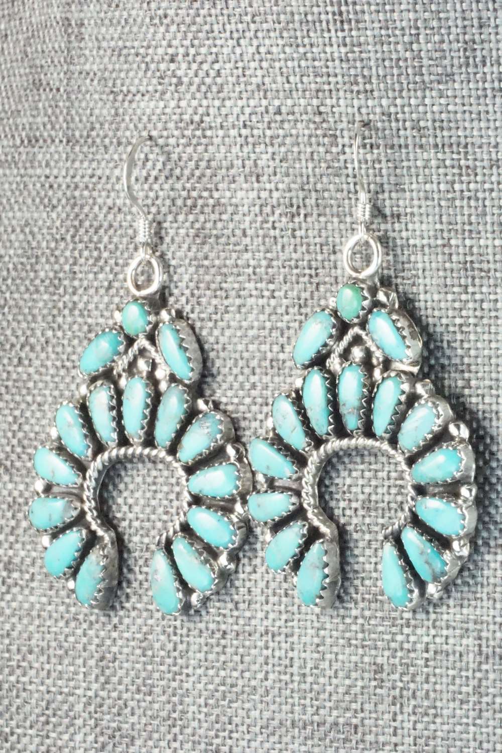 Turquoise & Sterling Silver Earrings - Zeita Begay