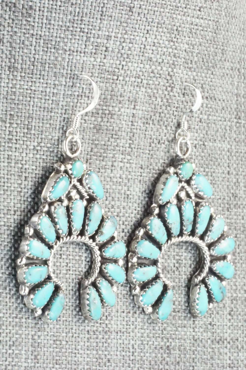 Turquoise & Sterling Silver Earrings - Zeita Begay