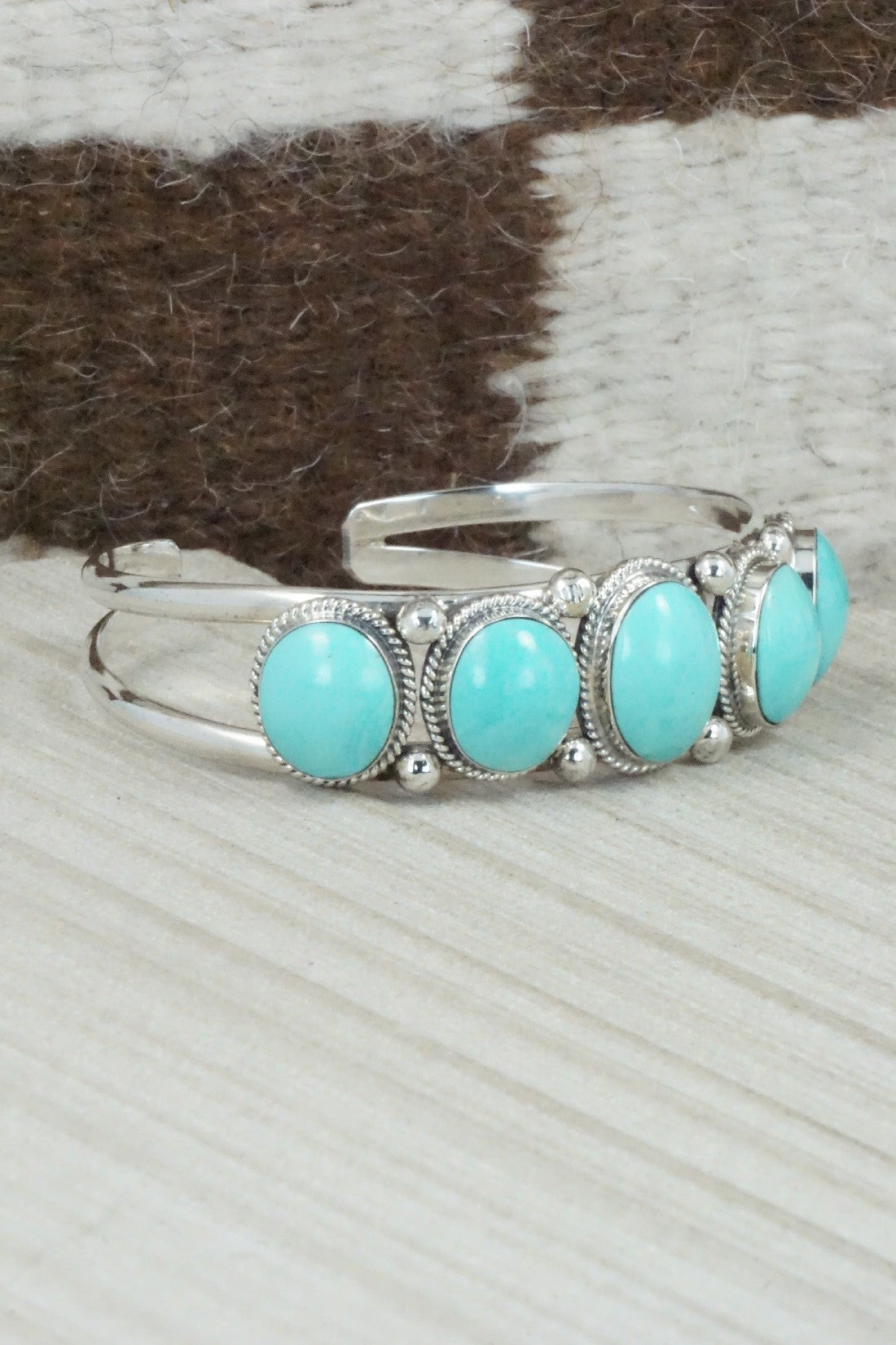 Turquoise & Sterling Silver Bracelet - Raymond Yazzie