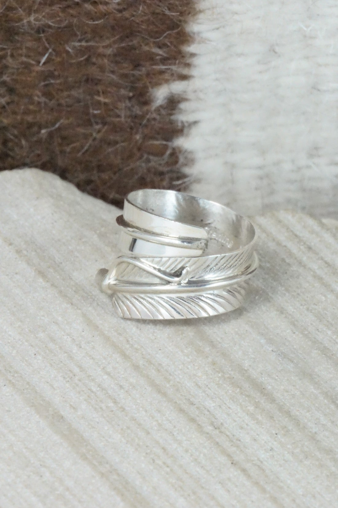 Sterling Silver Ring - Aaron Davis - Size 6.5 (Adj.)
