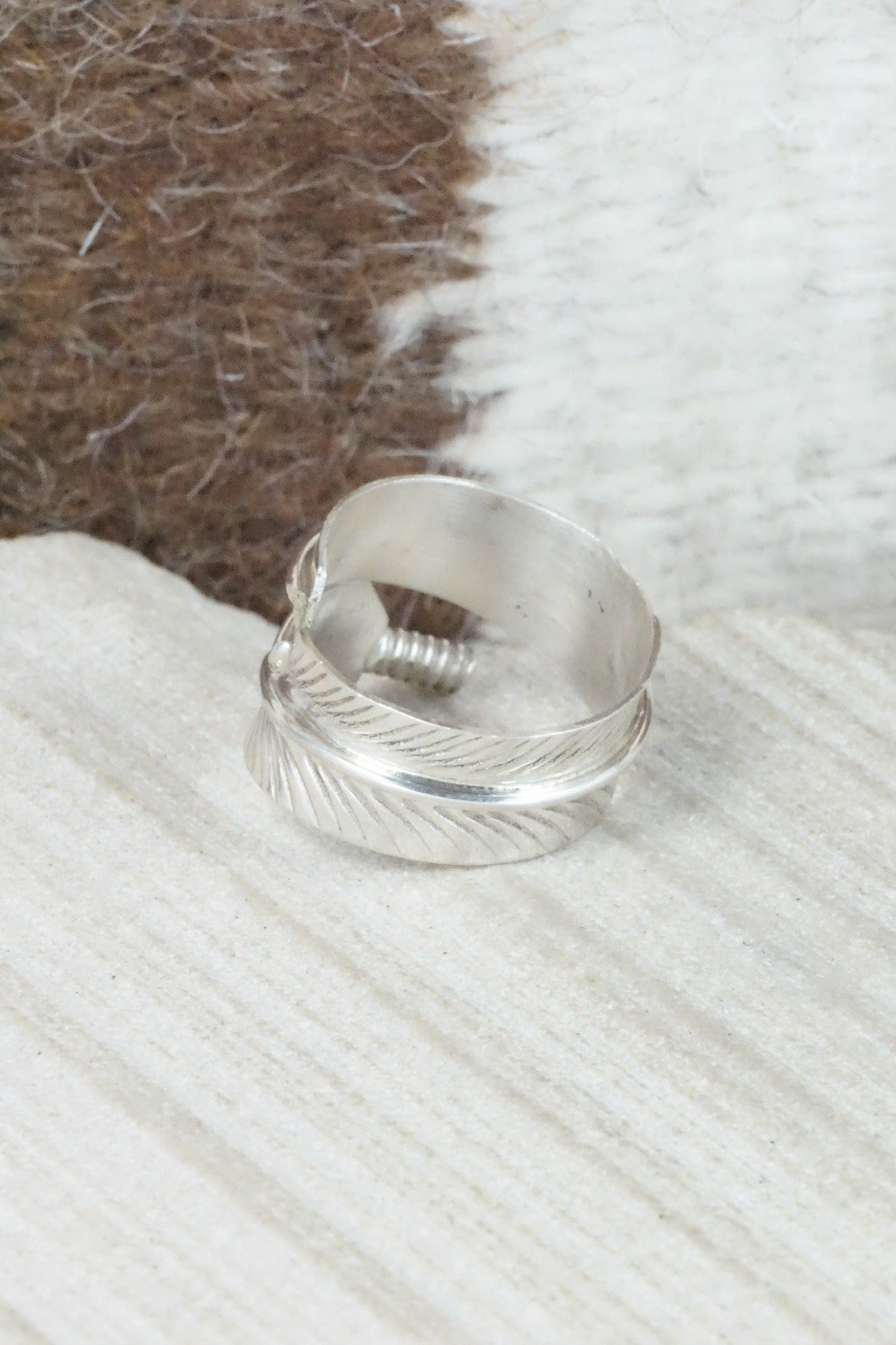 Sterling Silver Ring - Aaron Davis - Size 6.5 (Adj.)