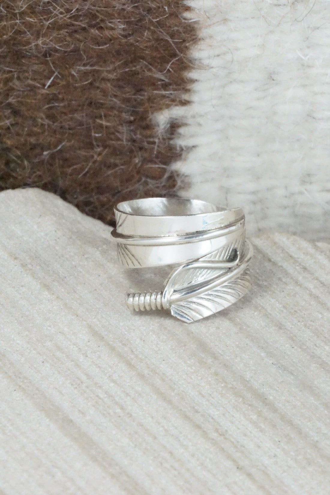 Sterling Silver Ring - Aaron Davis - Size 6.5 (Adj.)