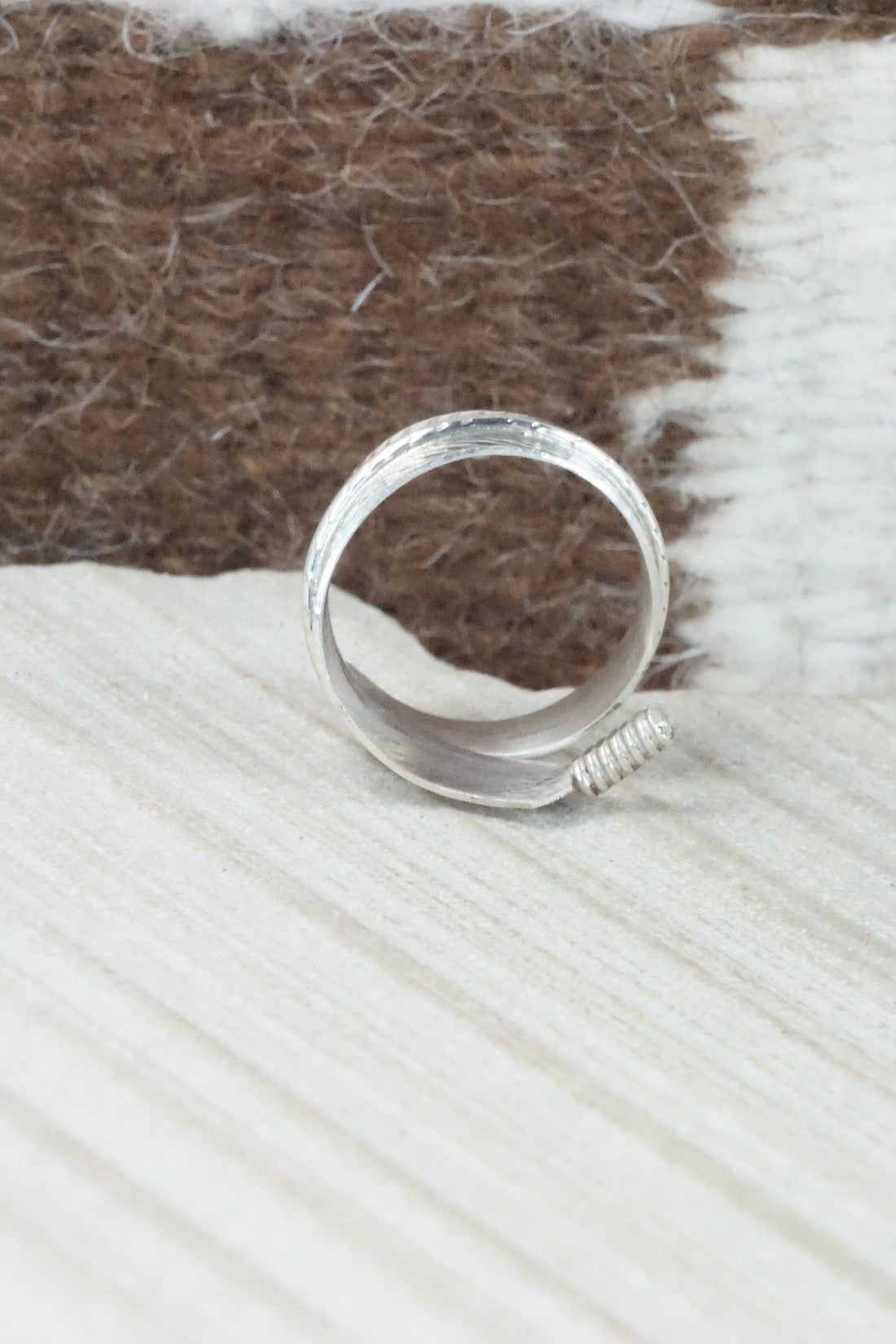 Sterling Silver Ring - Aaron Davis - Size 8 (Adj.)