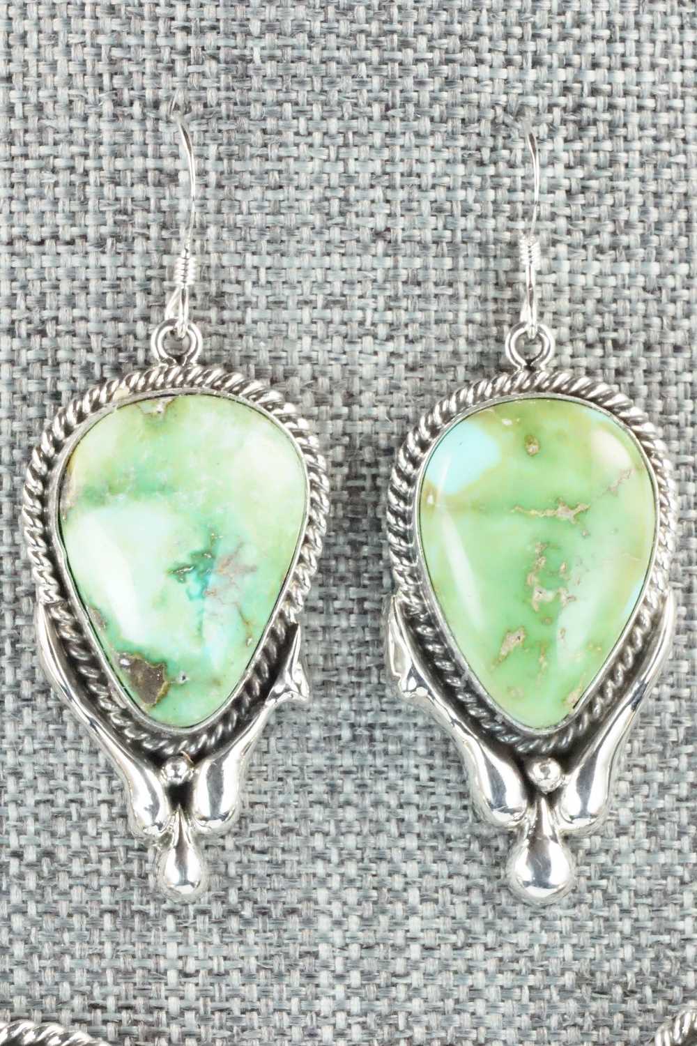 Turquoise & Sterling Silver Necklace and Earrings Set - Derrick Gordon