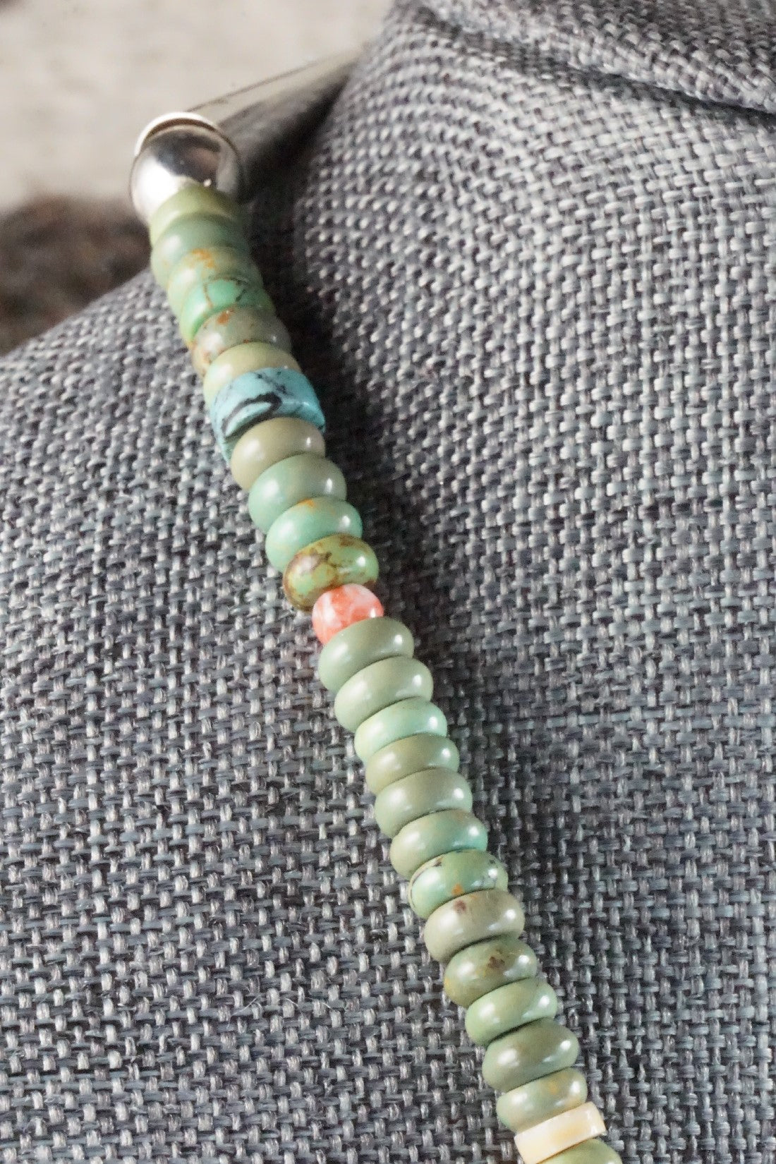 Horse Zuni Fetish Carving Necklace - Andres Quandelacy