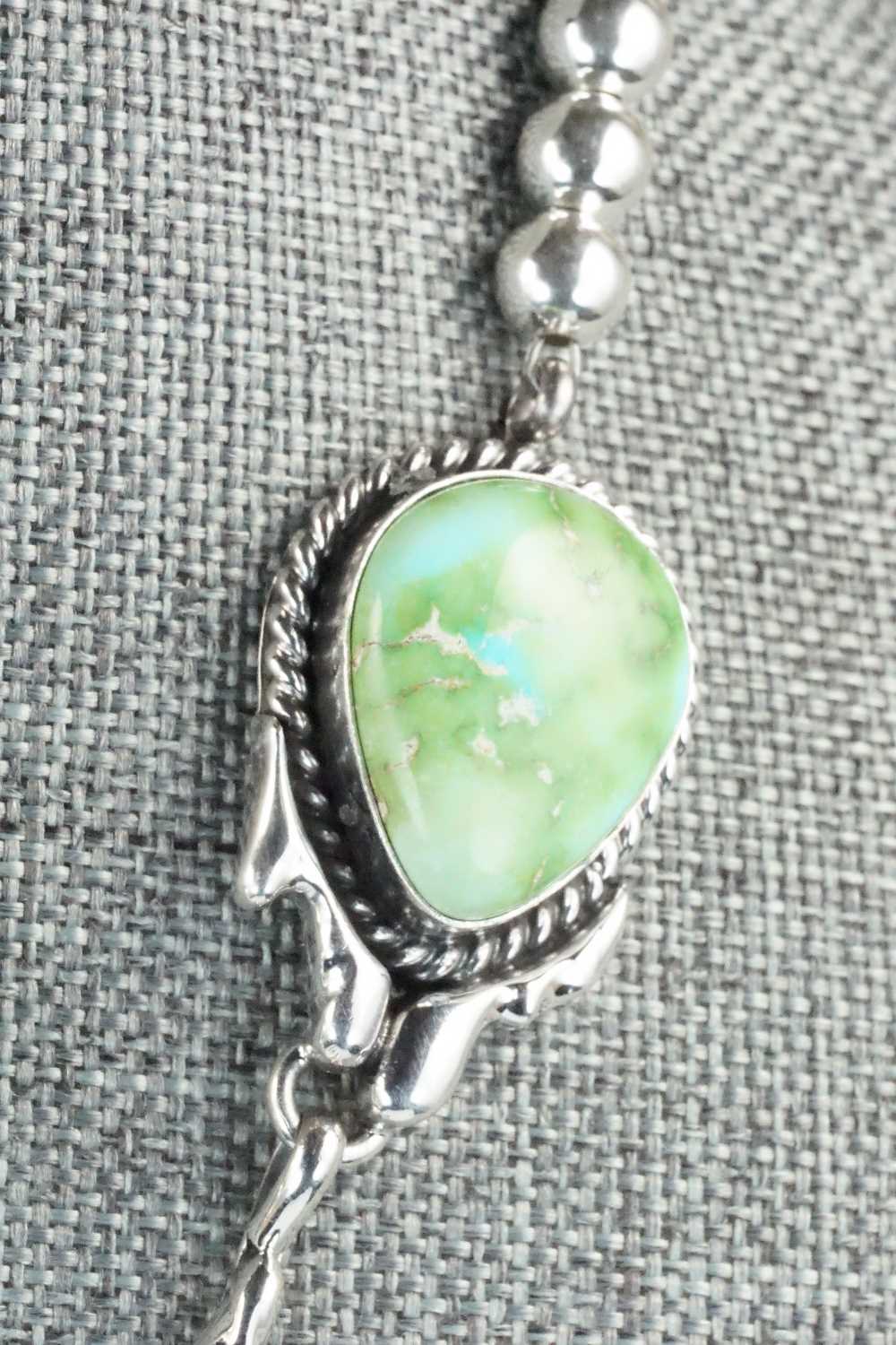 Turquoise & Sterling Silver Necklace and Earrings Set - Derrick Gordon