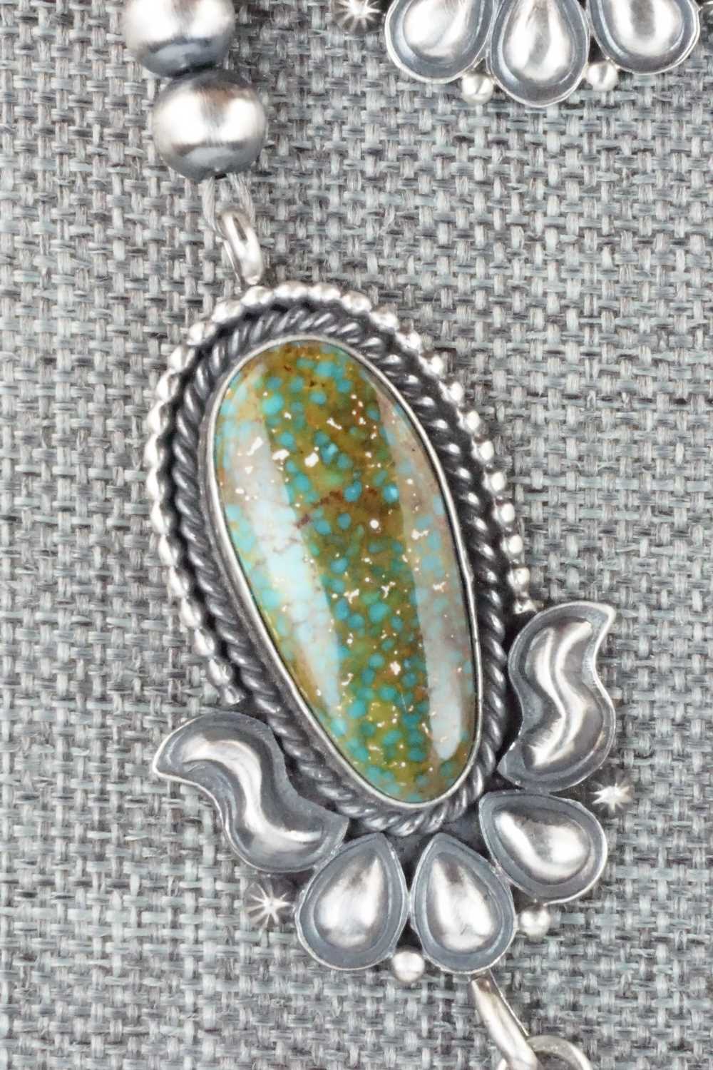 Turquoise & Sterling Silver Necklace and Earrings Set - Derrick Gordon