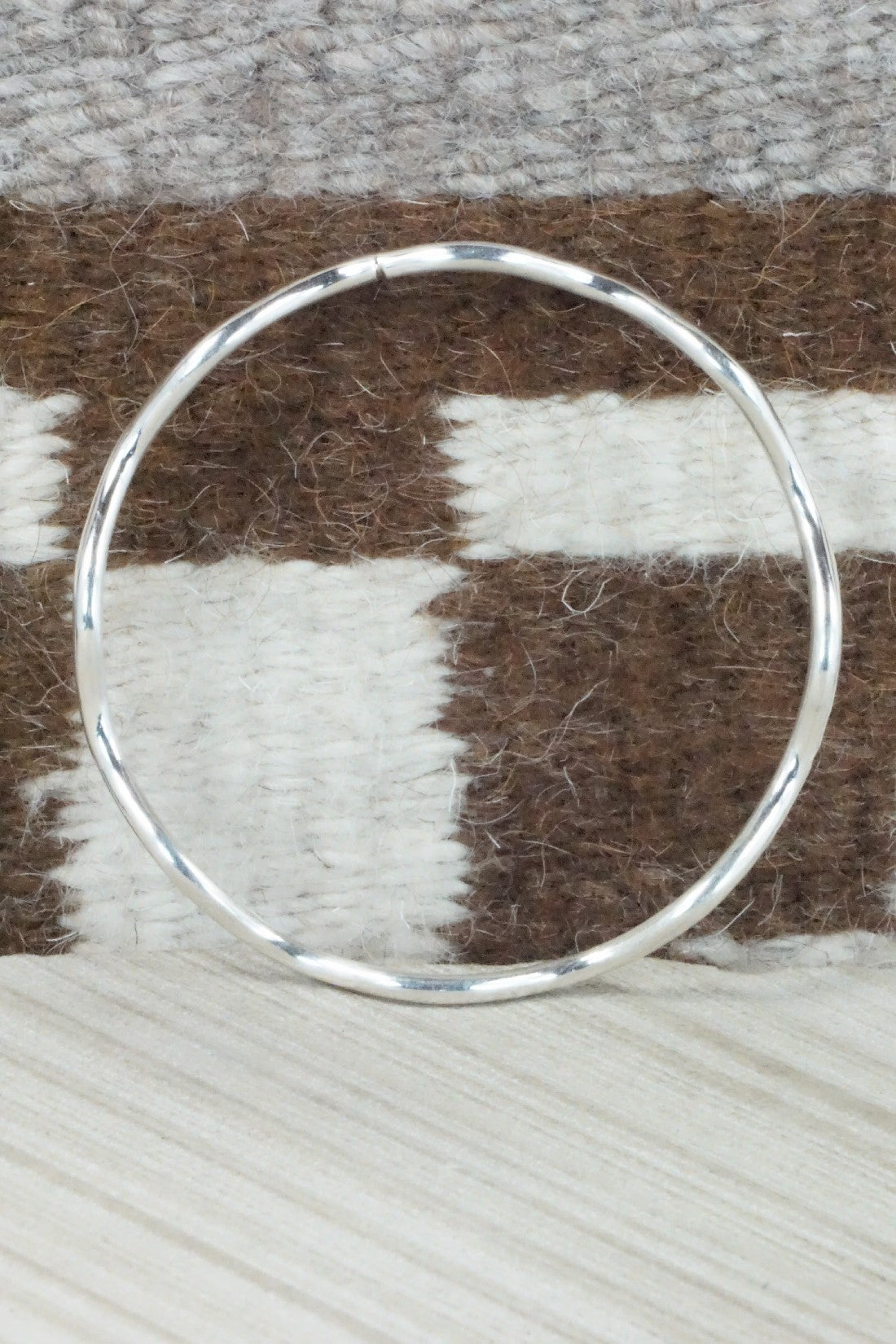 Sterling Silver Bangle Bracelet - Elaine Tahe