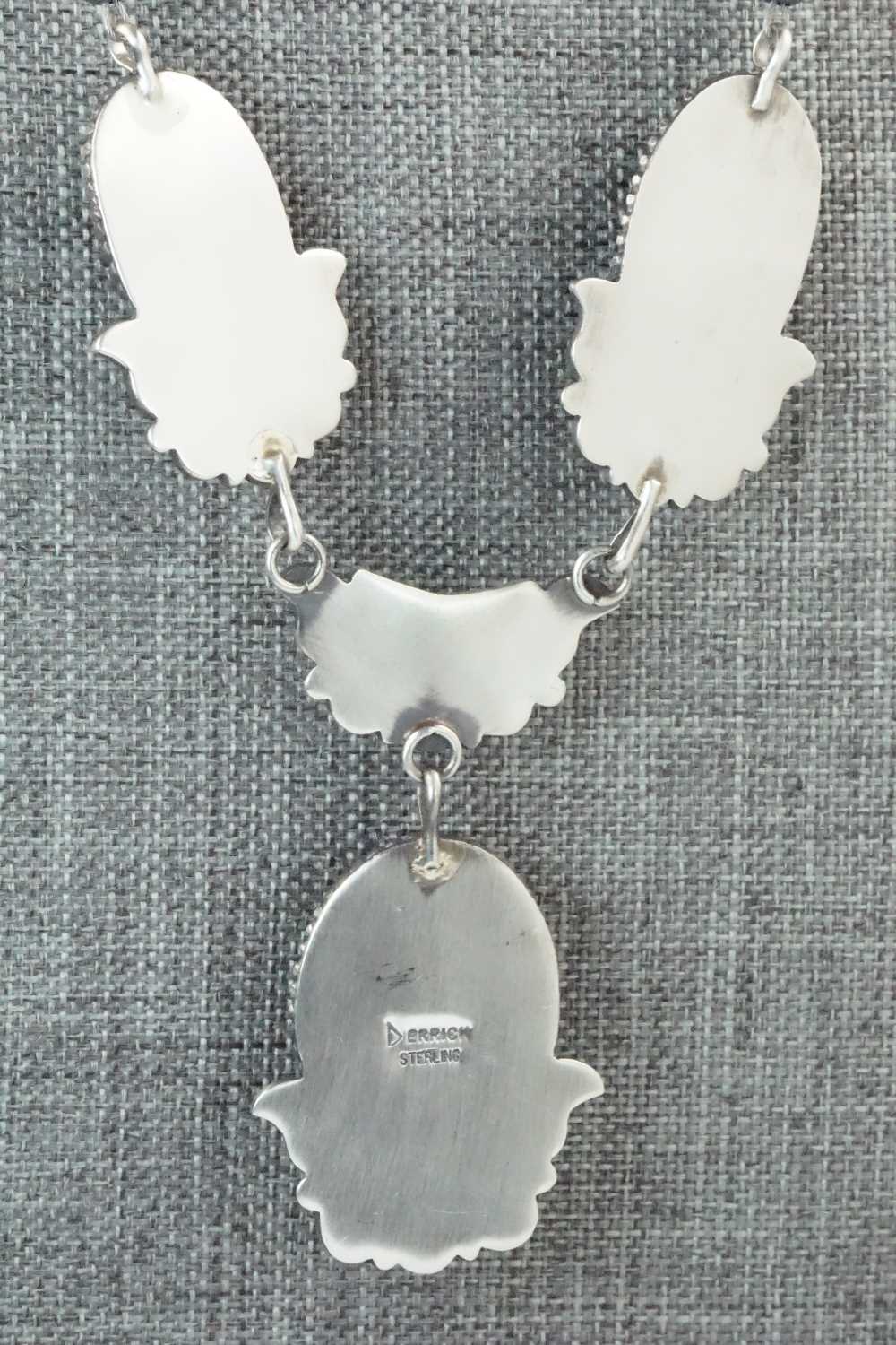 Turquoise & Sterling Silver Necklace and Earrings Set - Derrick Gordon