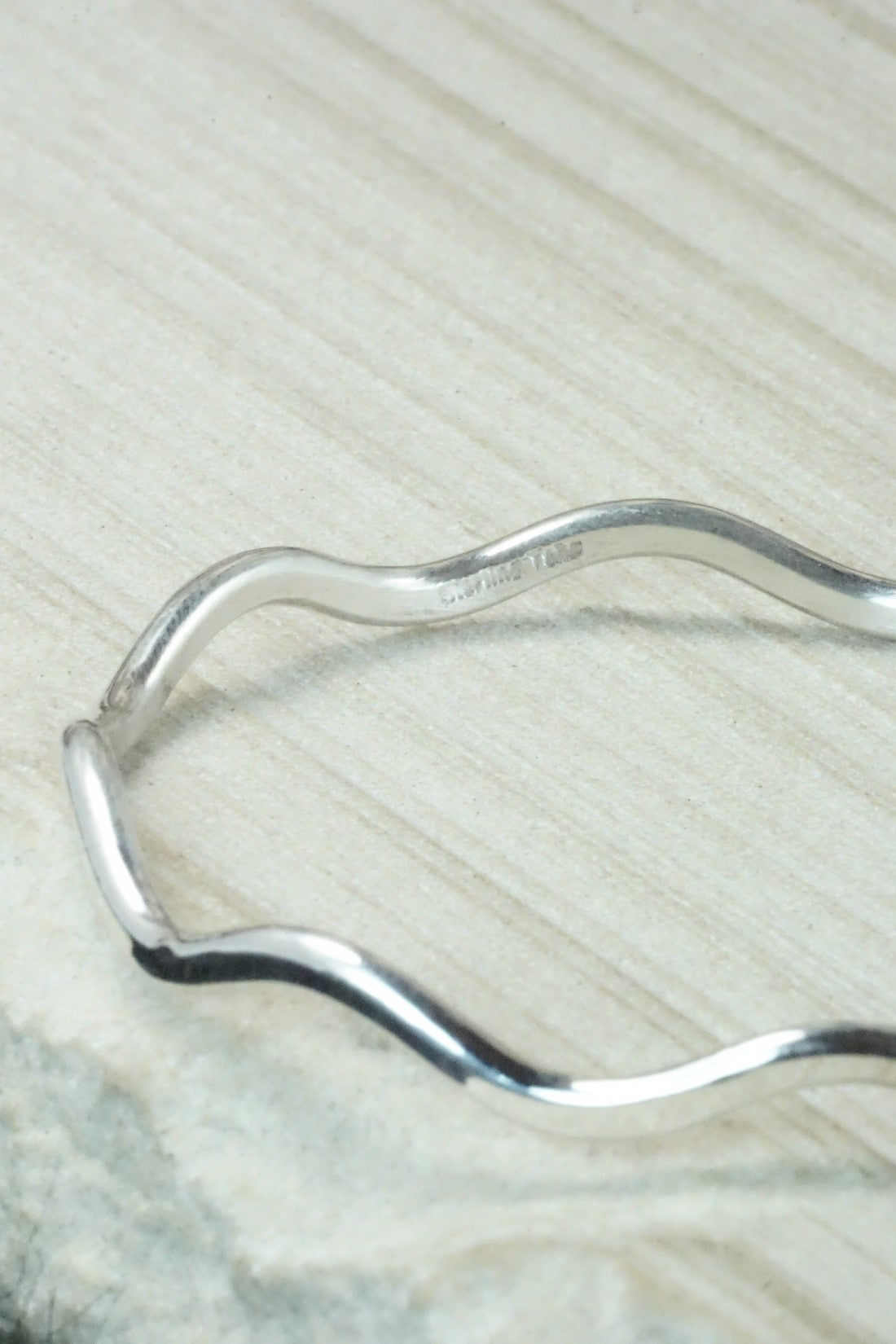 Sterling Silver Bangle Bracelet - Elaine Tahe