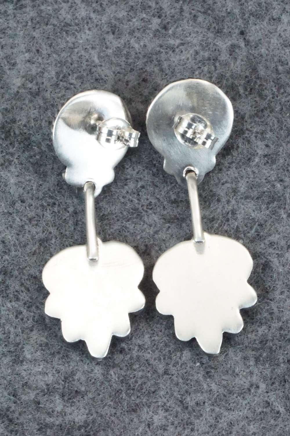 Spiny Oyster & Sterling Silver Earrings - Sharon McCarthy