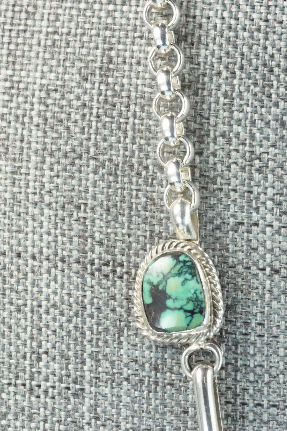 Turquoise & Sterling Silver Necklace Set - Raymond Delgarito