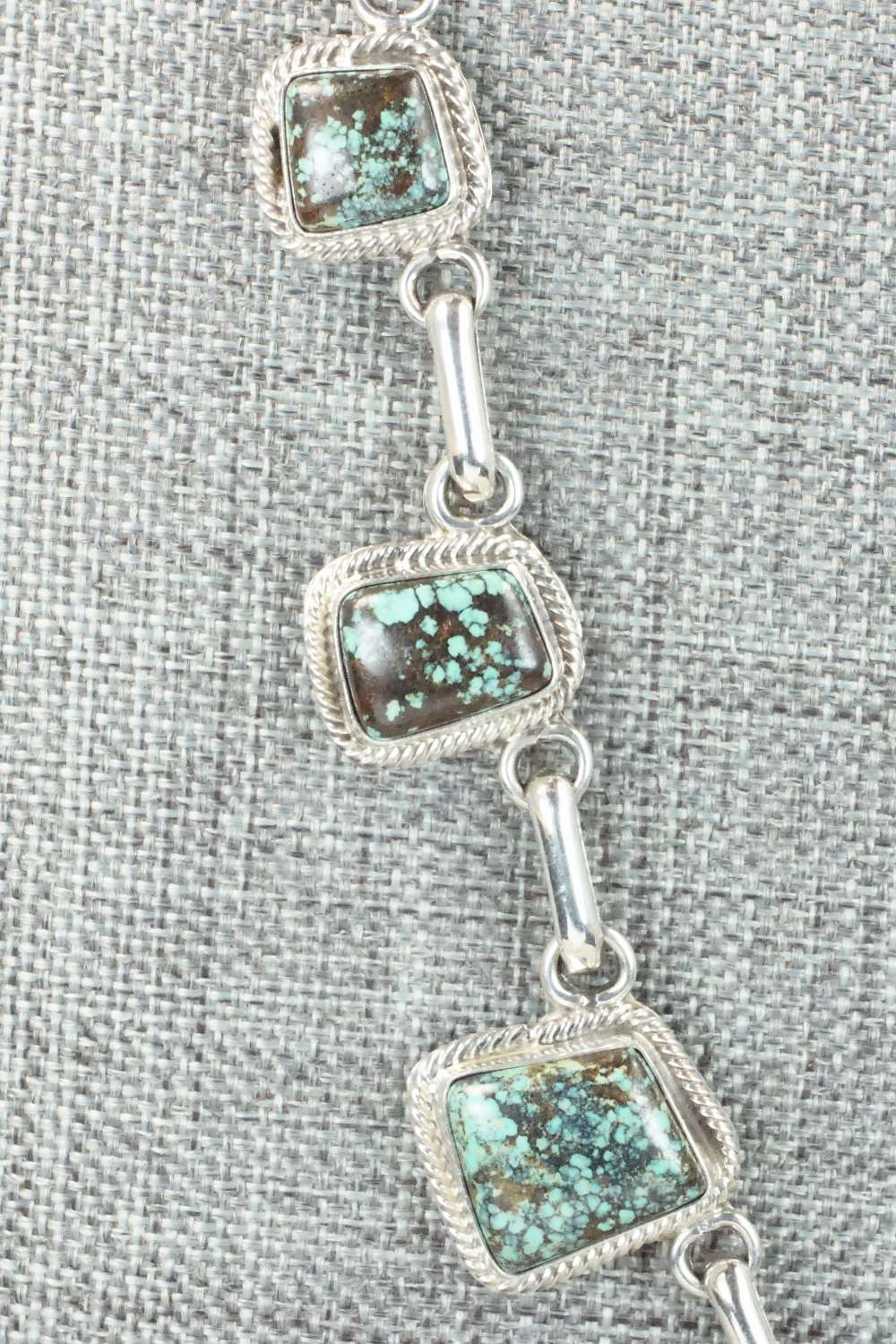 Turquoise & Sterling Silver Necklace Set - Raymond Delgarito