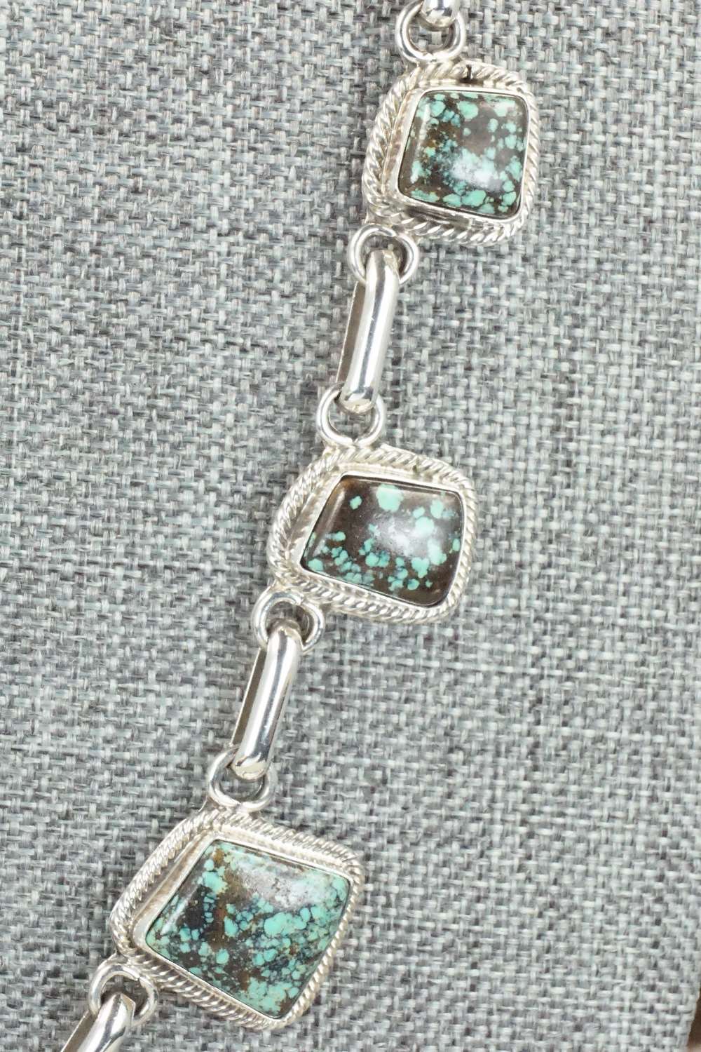 Turquoise & Sterling Silver Necklace Set - Raymond Delgarito