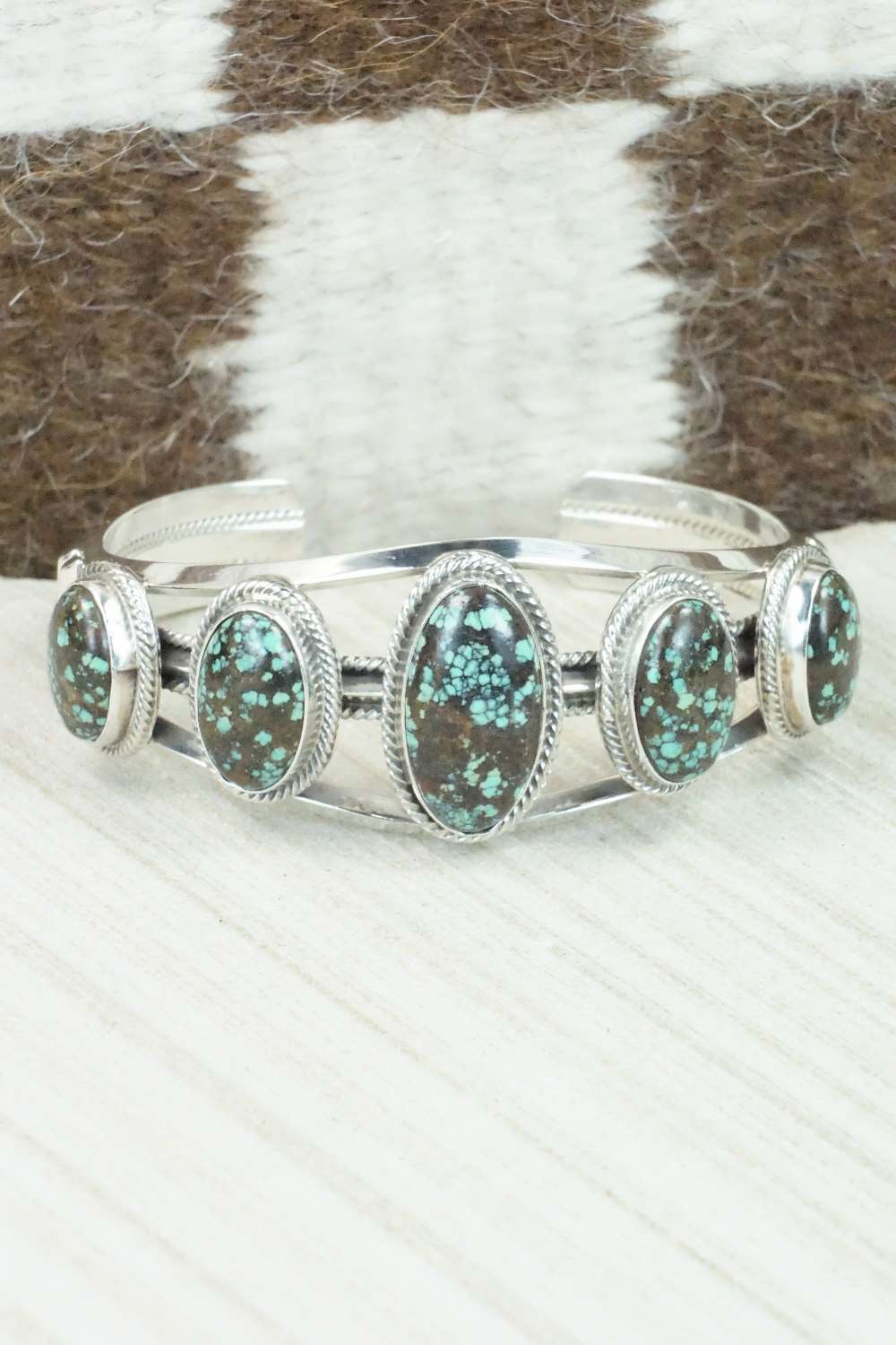 Turquoise & Sterling Silver Necklace Set - Raymond Delgarito