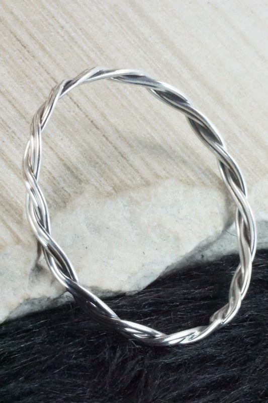 Sterling Silver Bangle Bracelet - Elaine Tahe