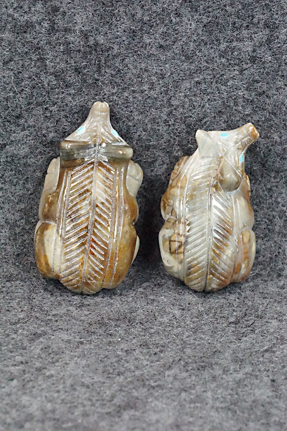 Badger Zuni Fetish Carvings - Reynold Lunasee
