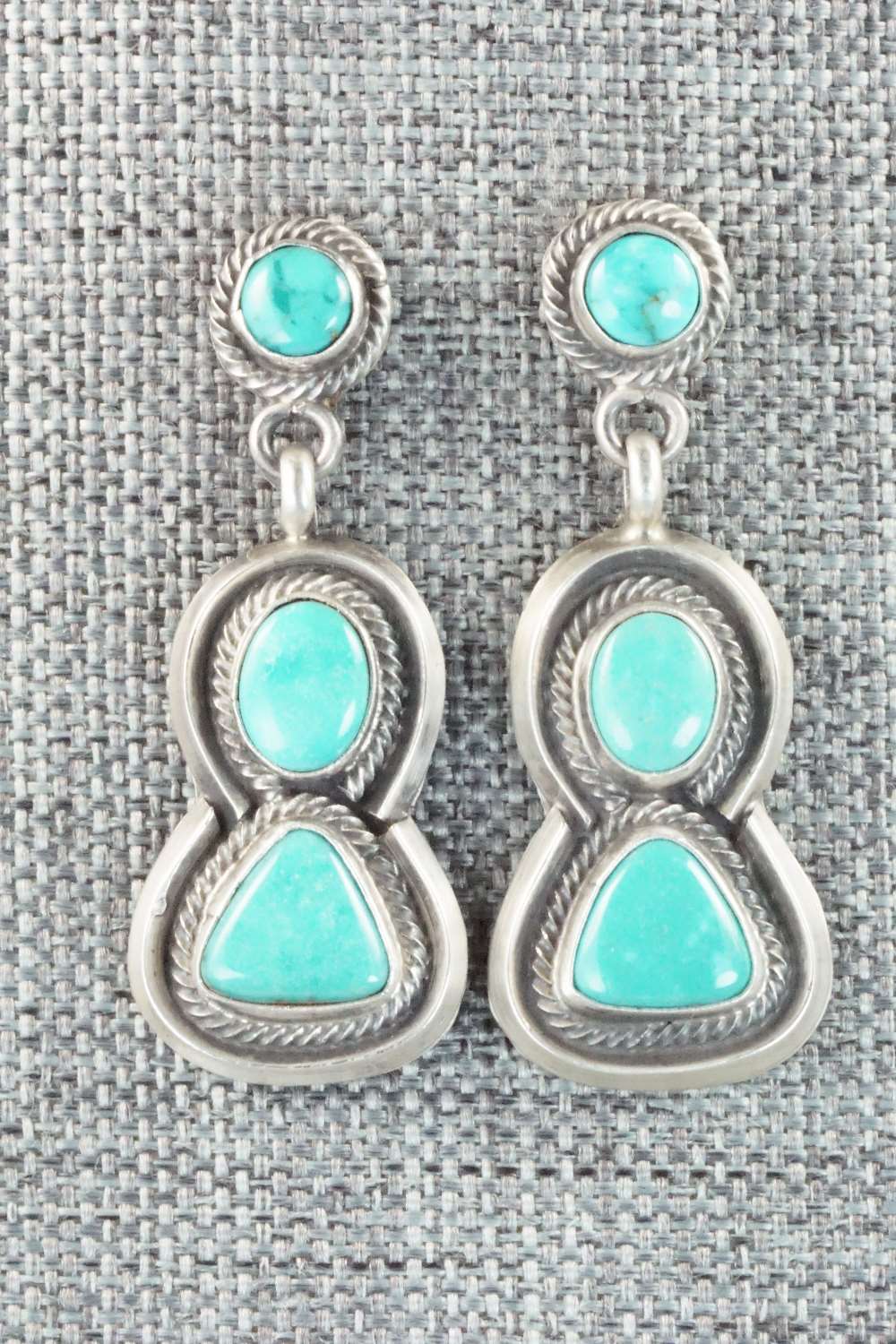 Turquoise & Sterling Silver Necklace Set - Raymond Delgarito