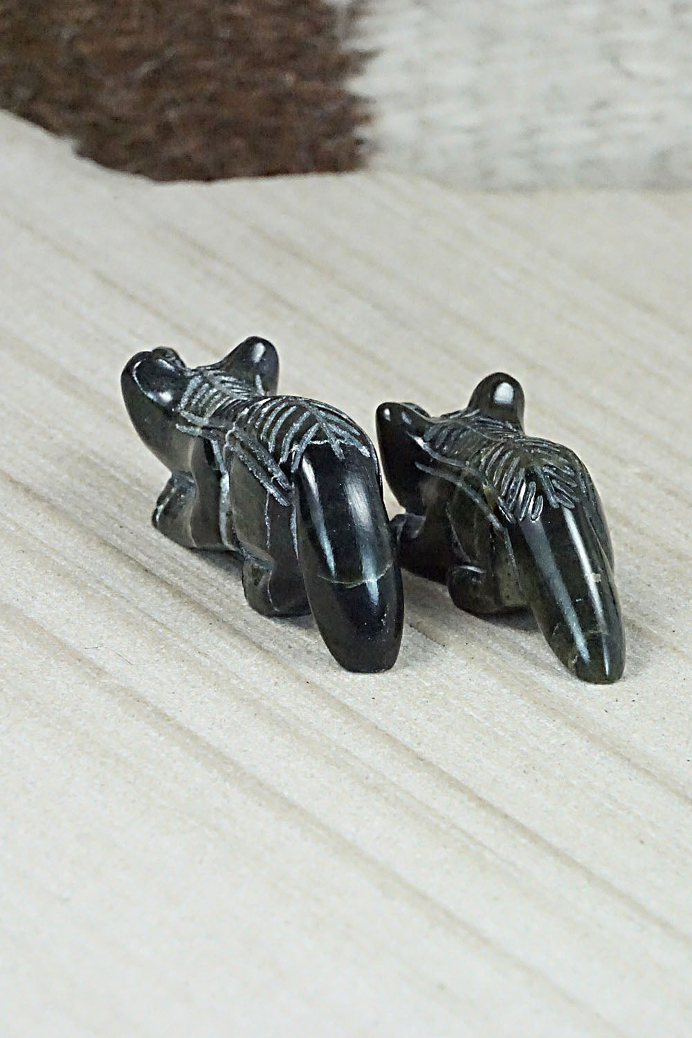 Wolf Zuni Fetish Carvings - Reynold Lunasee