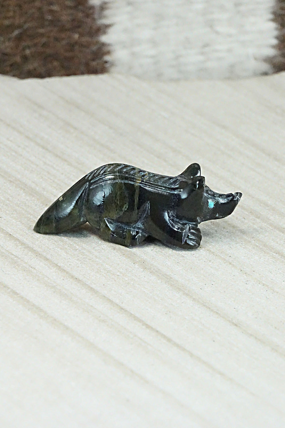 Wolf Zuni Fetish Carvings - Reynold Lunasee