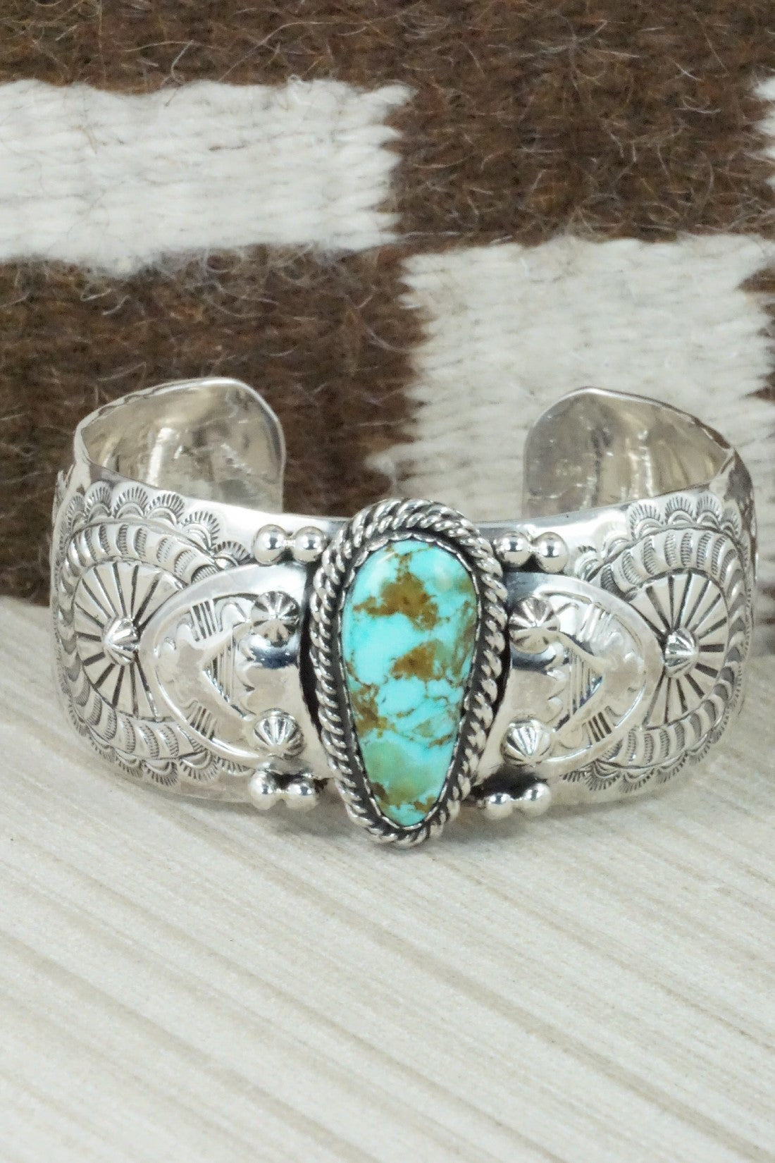 Turquoise & Sterling Silver Bracelet - Emerson Delgarito