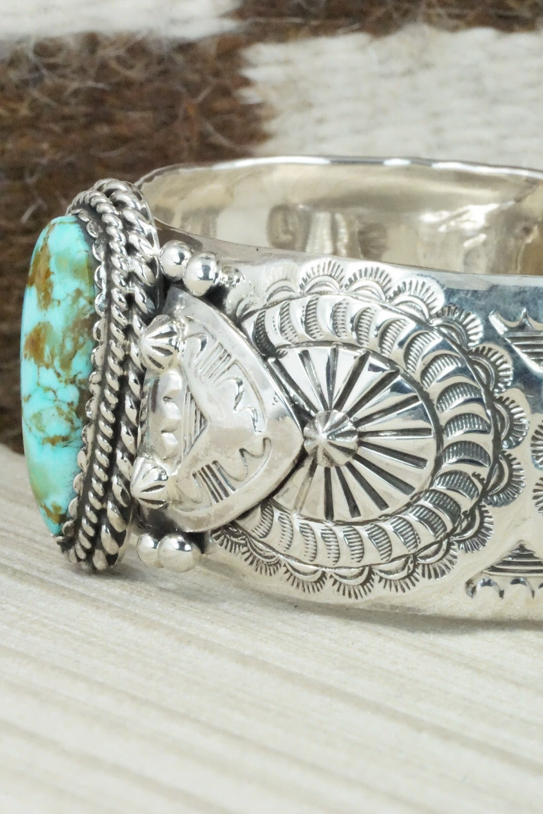 Turquoise & Sterling Silver Bracelet - Emerson Delgarito