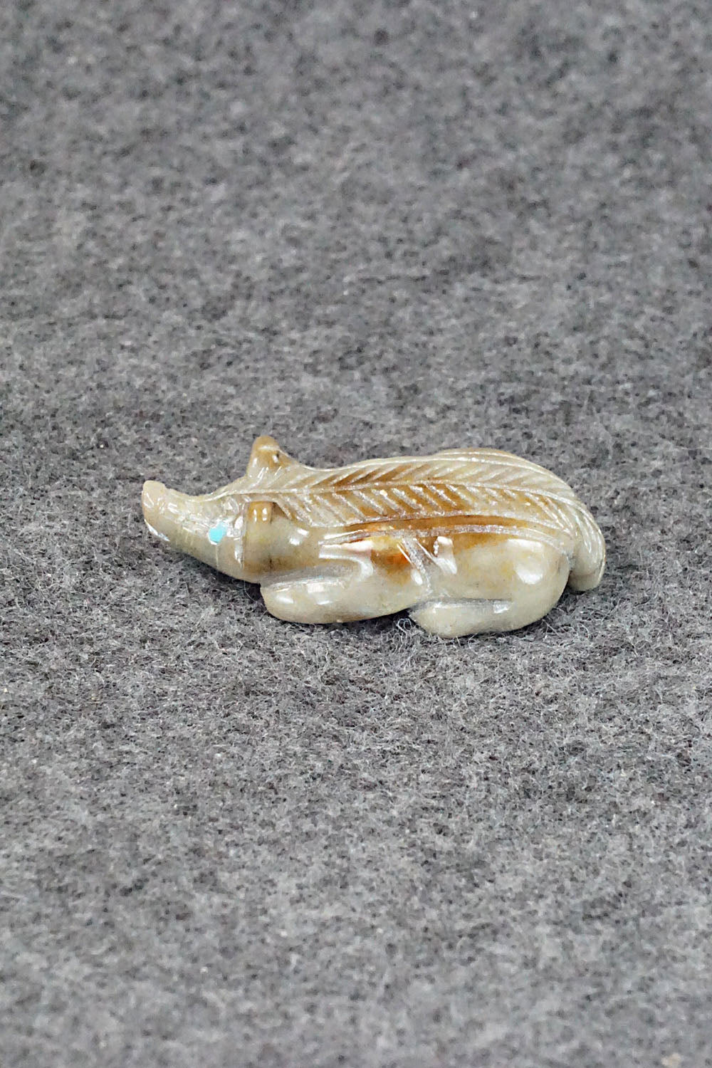 Badger Zuni Fetish Carving - Reynold Lunasee