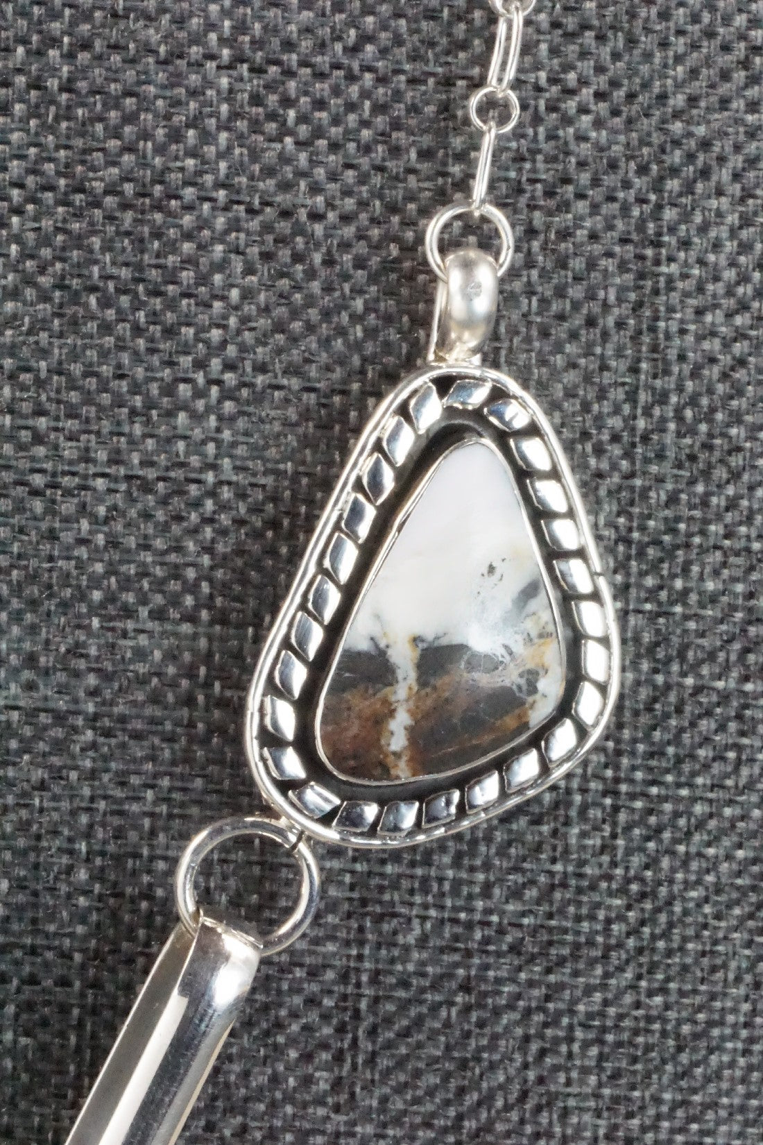 White Buffalo & Sterling Silver Necklace - Mike Smith