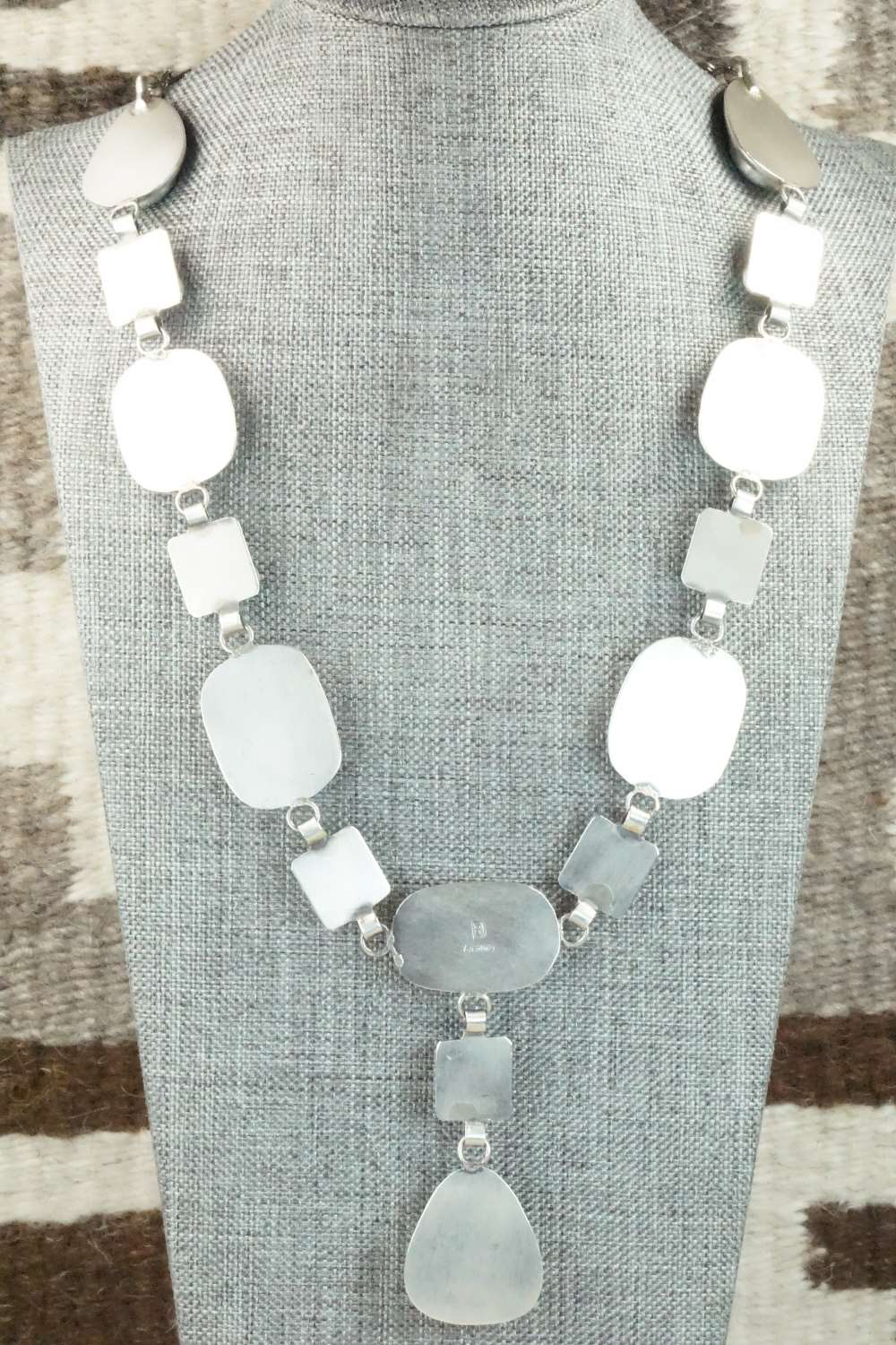 Turquoise & Sterling Silver Necklace Set - Raymond Delgarito