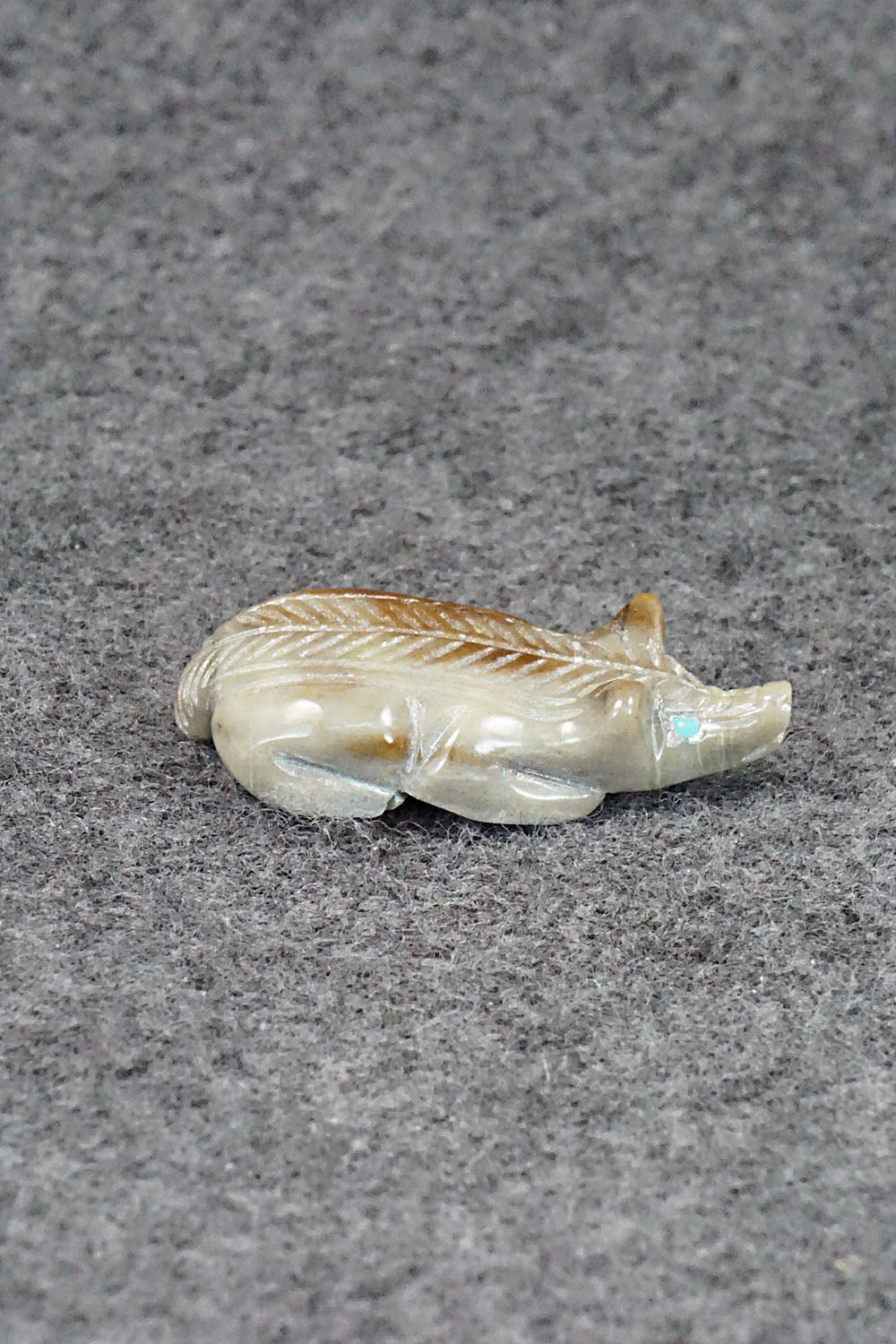 Badger Zuni Fetish Carving - Reynold Lunasee