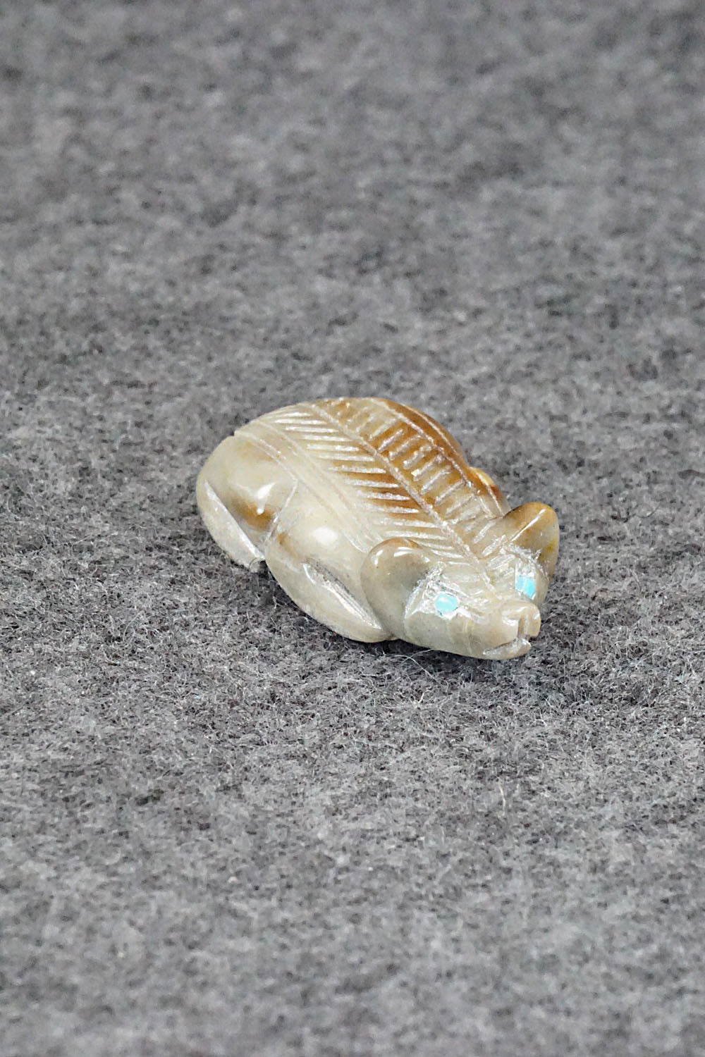 Badger Zuni Fetish Carving - Reynold Lunasee