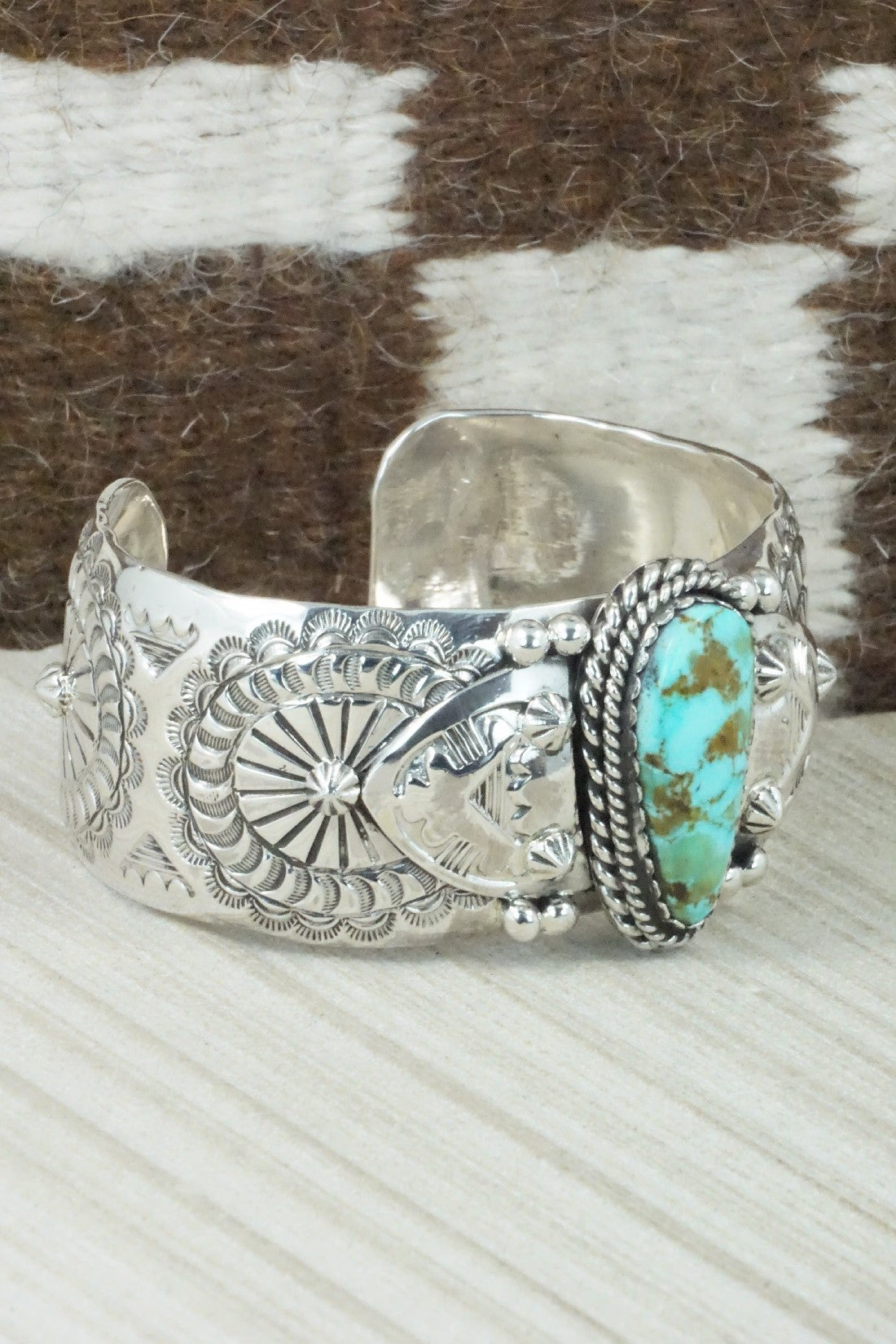 Turquoise & Sterling Silver Bracelet - Emerson Delgarito