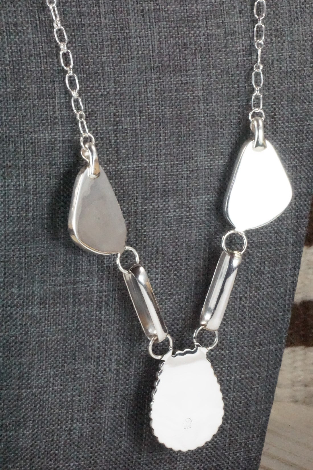 White Buffalo & Sterling Silver Necklace - Angie Platero