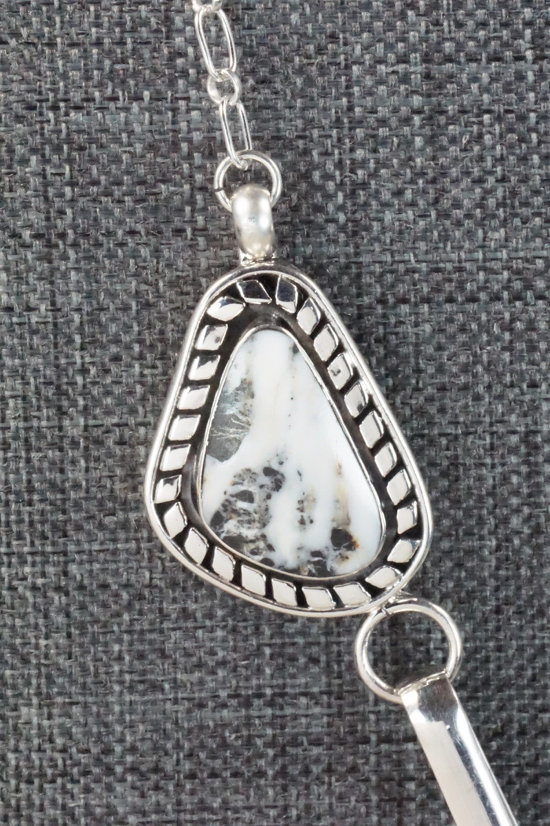 White Buffalo & Sterling Silver Necklace - Mike Smith