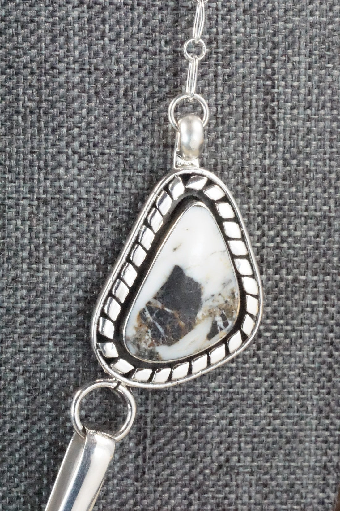 White Buffalo & Sterling Silver Necklace - Mike Smith