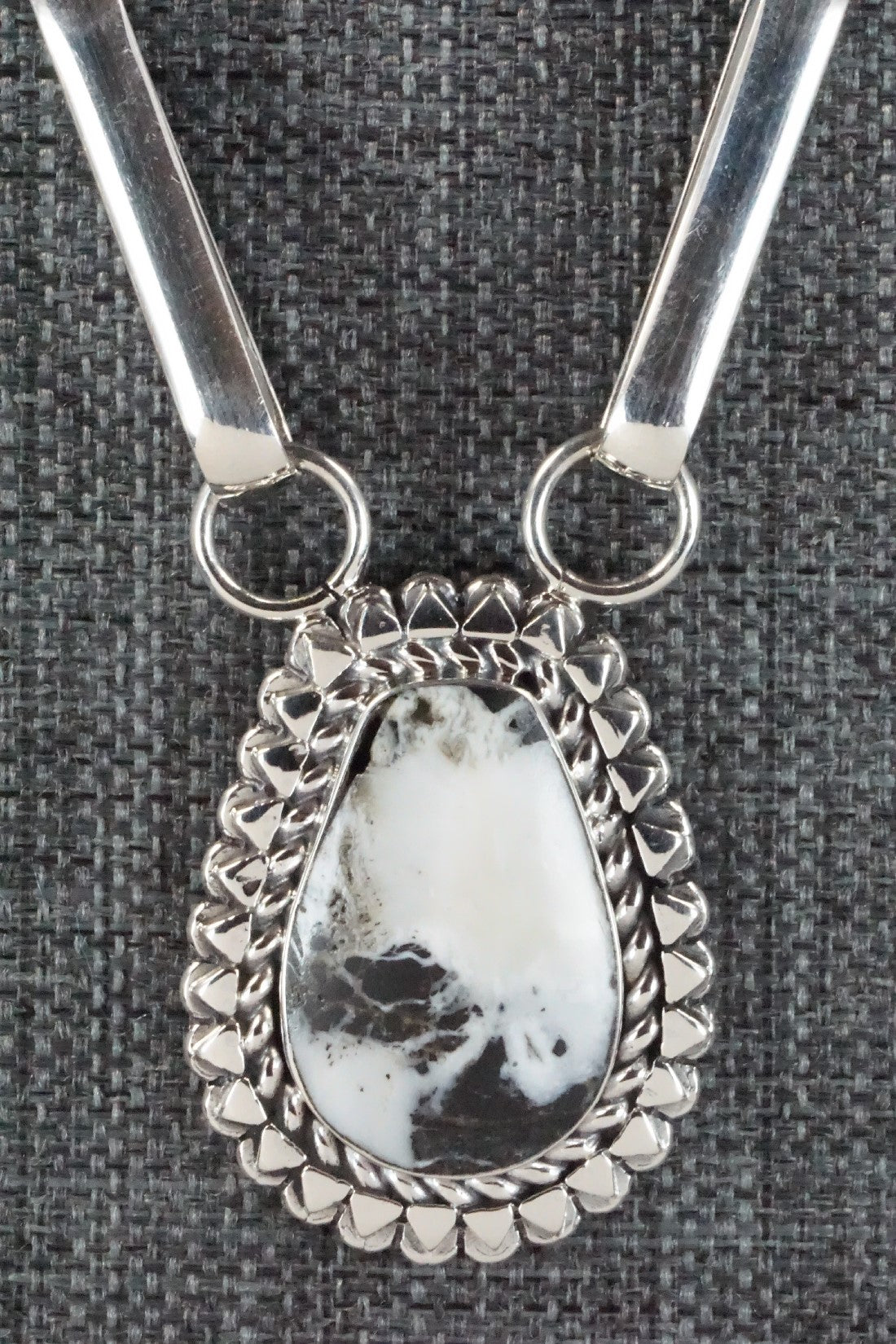 White Buffalo & Sterling Silver Necklace - Mike Smith