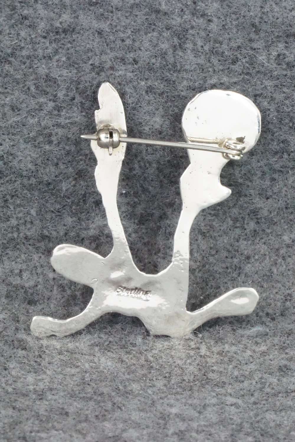 Turquoise & Sterling Silver Pin - Pauline Nelson