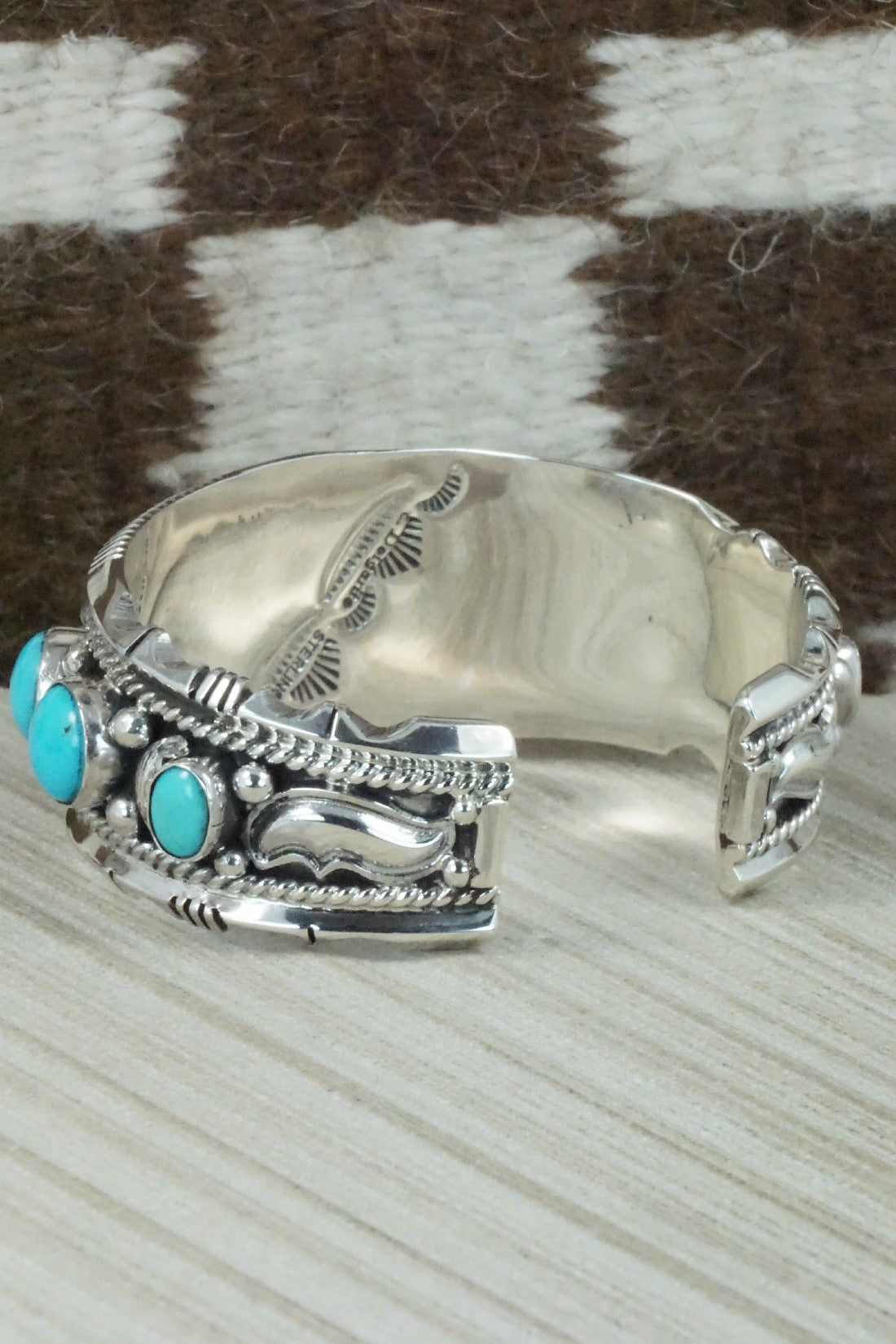 Turquoise & Sterling Silver Bracelet - Emerson Delgarito