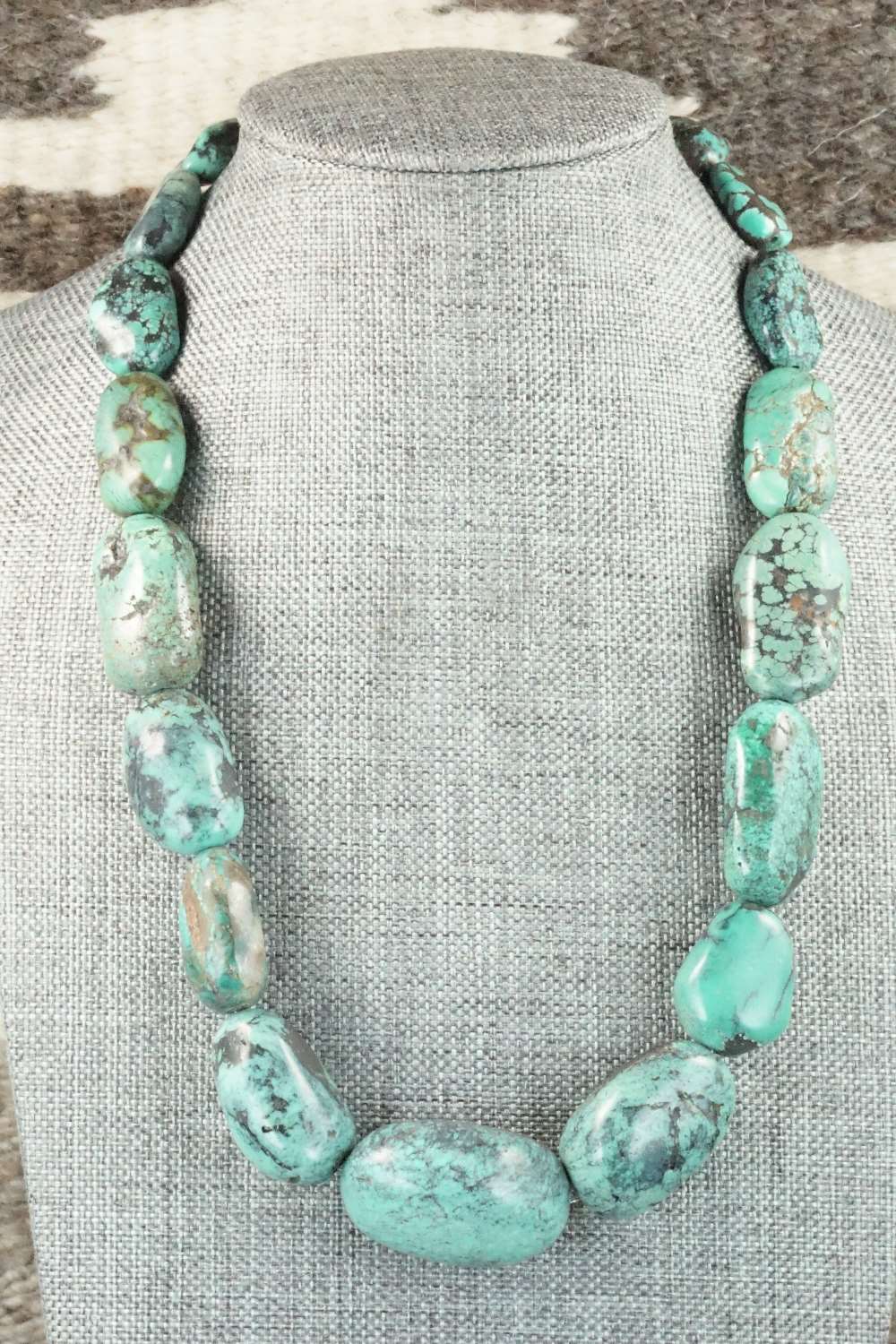 Turquoise & Sterling Silver Necklace - Doreen Jake